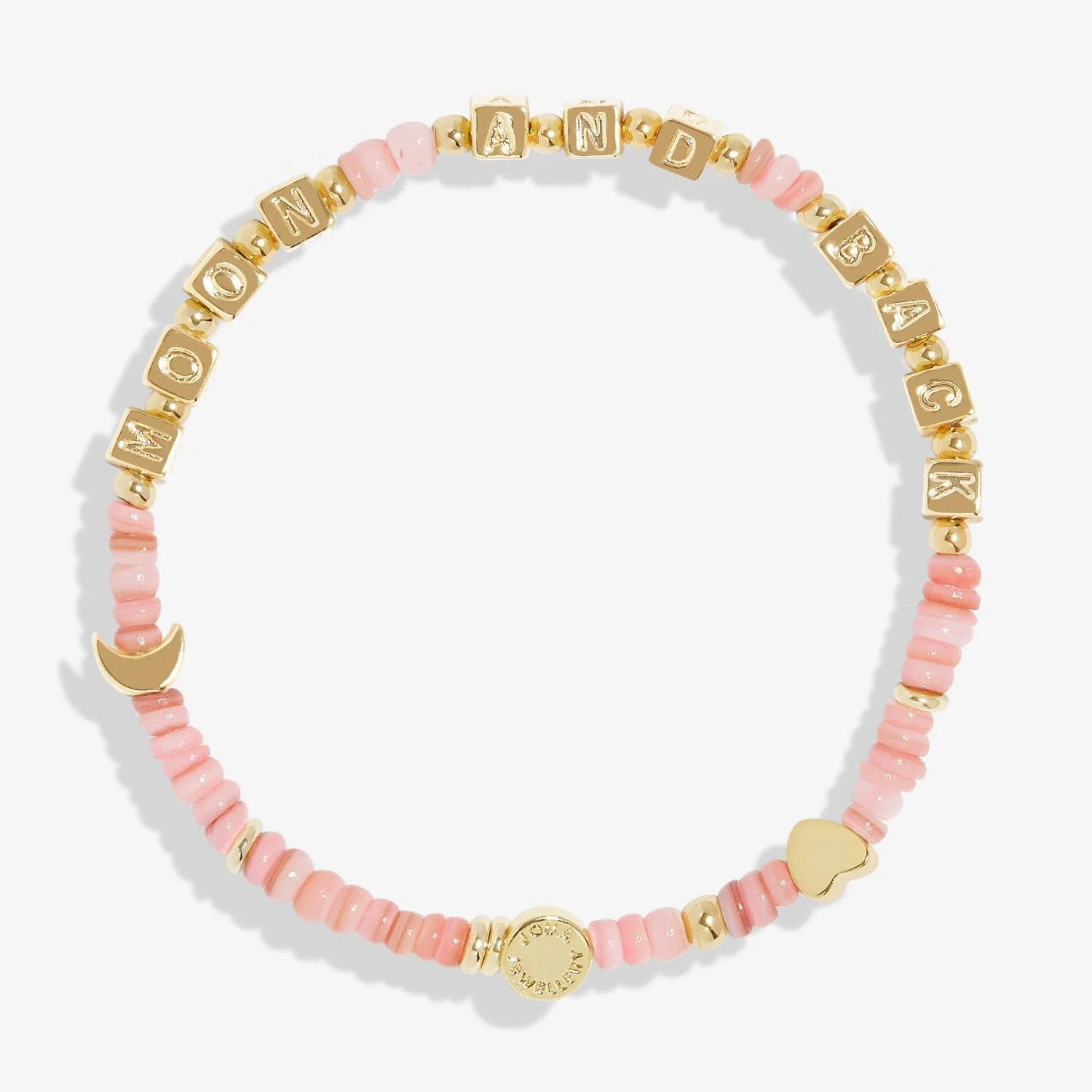 Joma Jewellery Happy Little Moments Bracelet ' Love You To The Moon And Back ' - Image 3