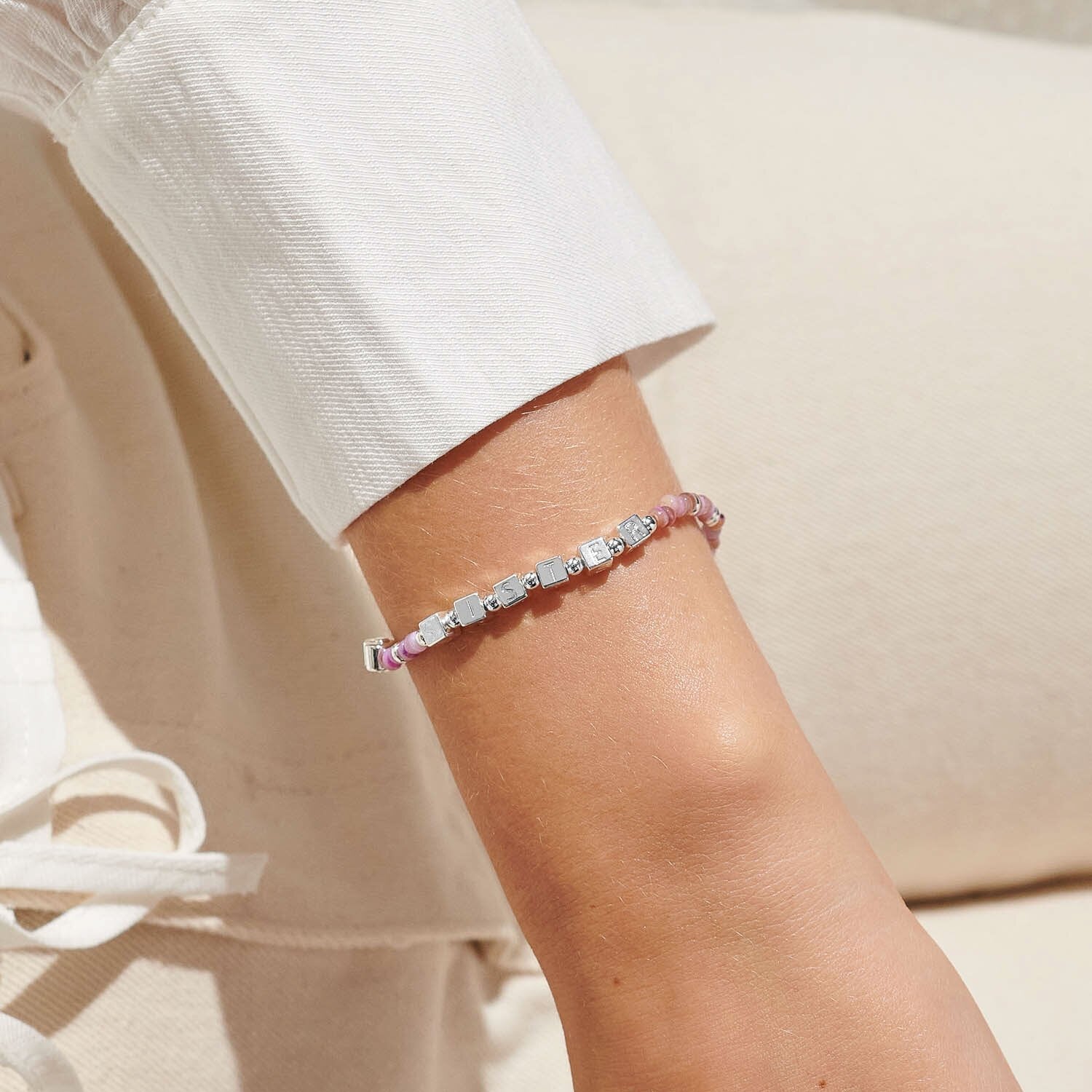 Joma Jewellery Happy Little Moments Bracelet ' Sister ' - Image 2