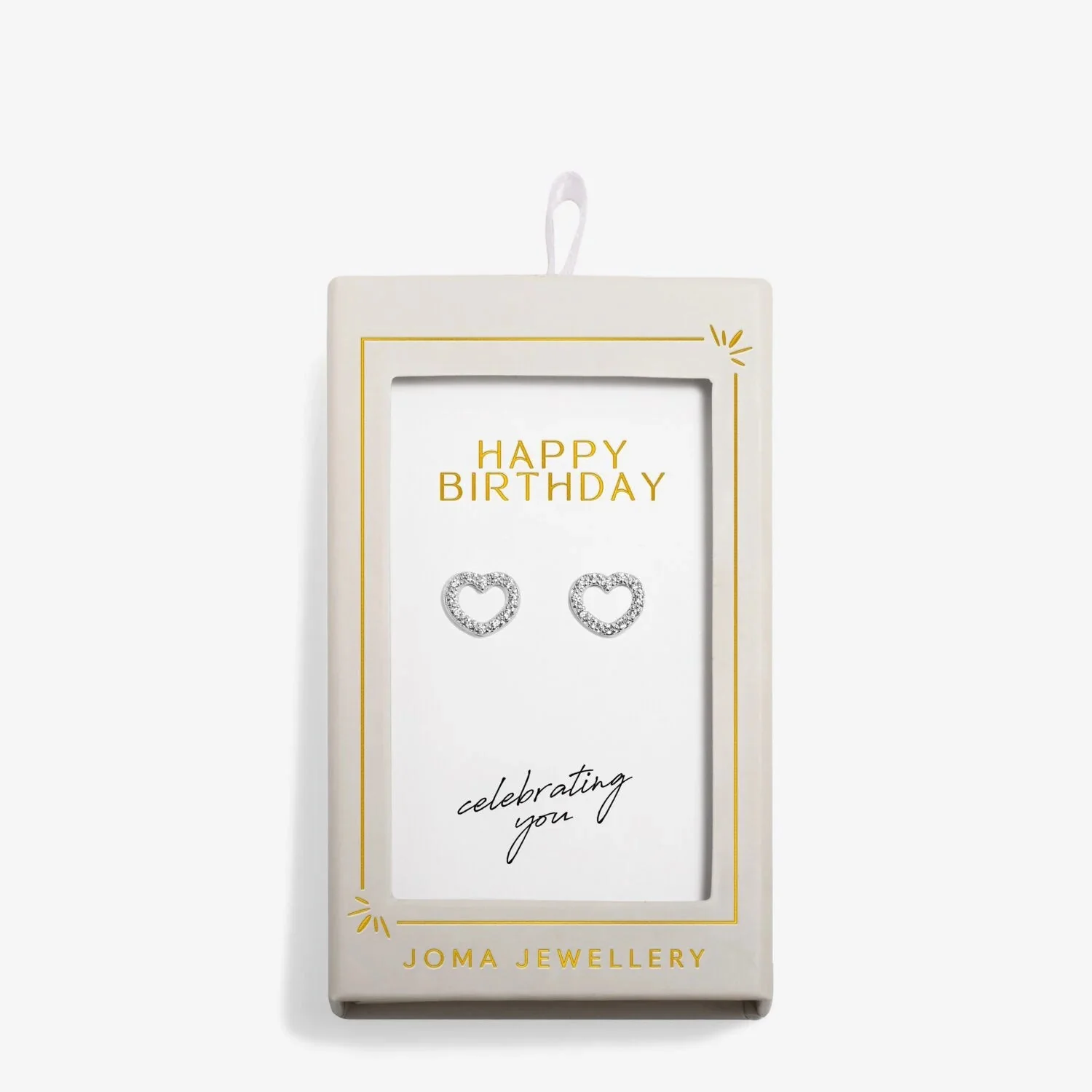 Joma Jewellery Stud Earrings Moments To Shine 'Happy Birthday' - Image 2