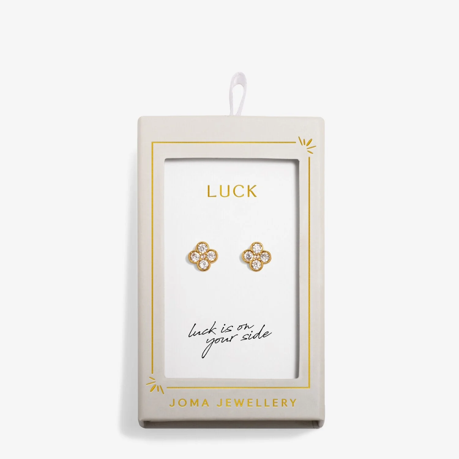Joma Jewellery Stud Earrings Moments To Shine 'Luck' - Image 2
