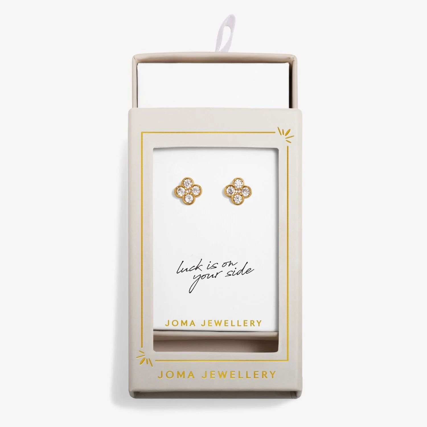 Joma Jewellery Stud Earrings Moments To Shine 'Luck' - Image 6