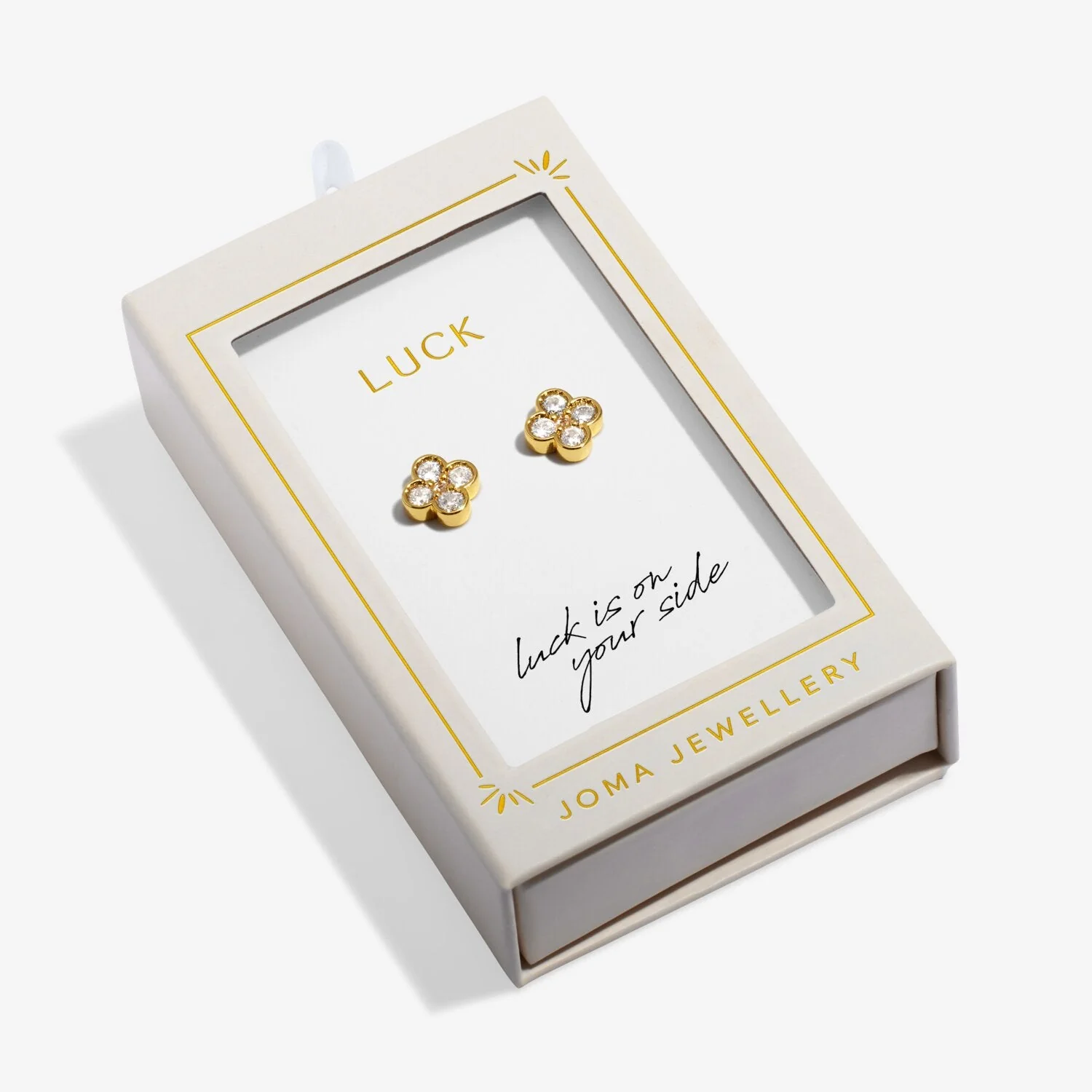 Joma Jewellery Stud Earrings Moments To Shine 'Luck' - Image 7
