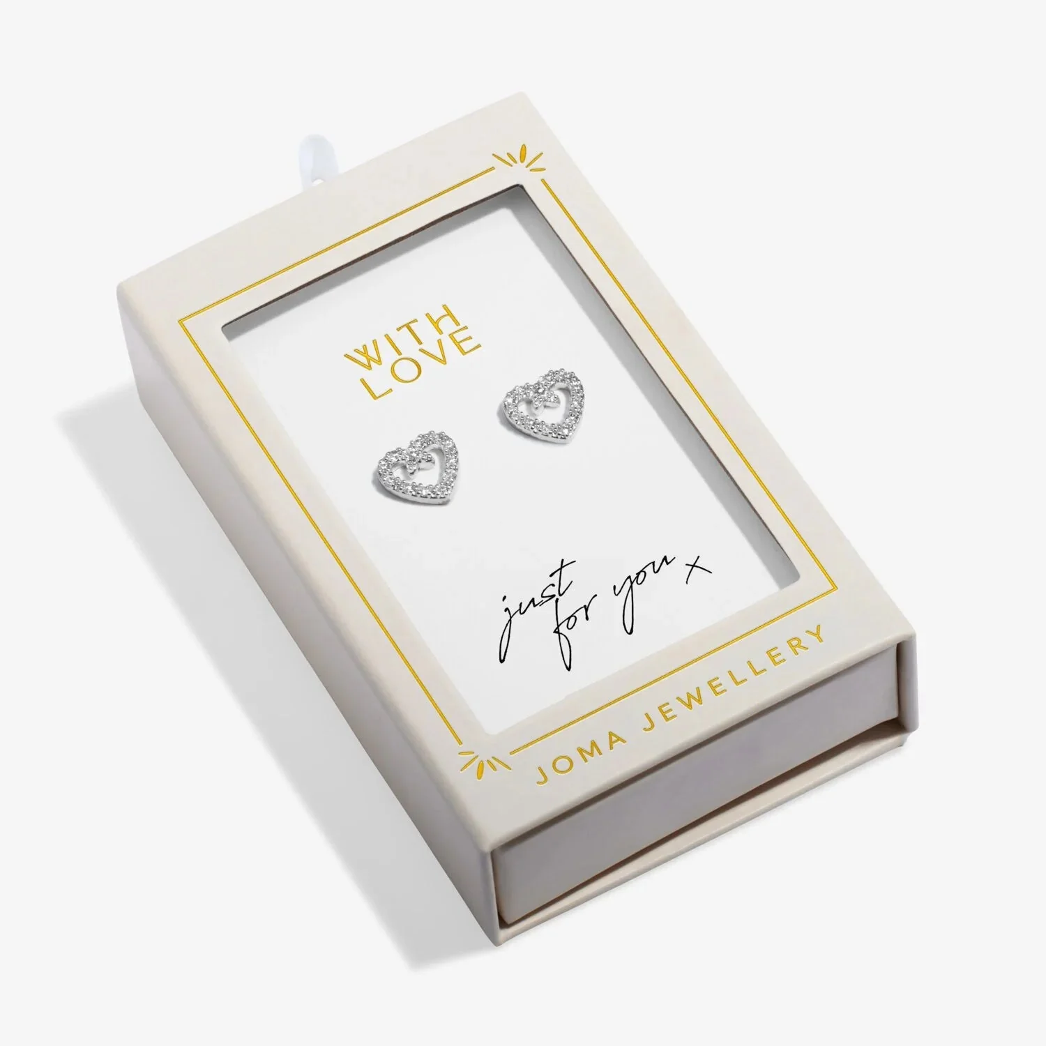Joma Jewellery Stud Earrings Moments To Shine 'With Love' - Image 4