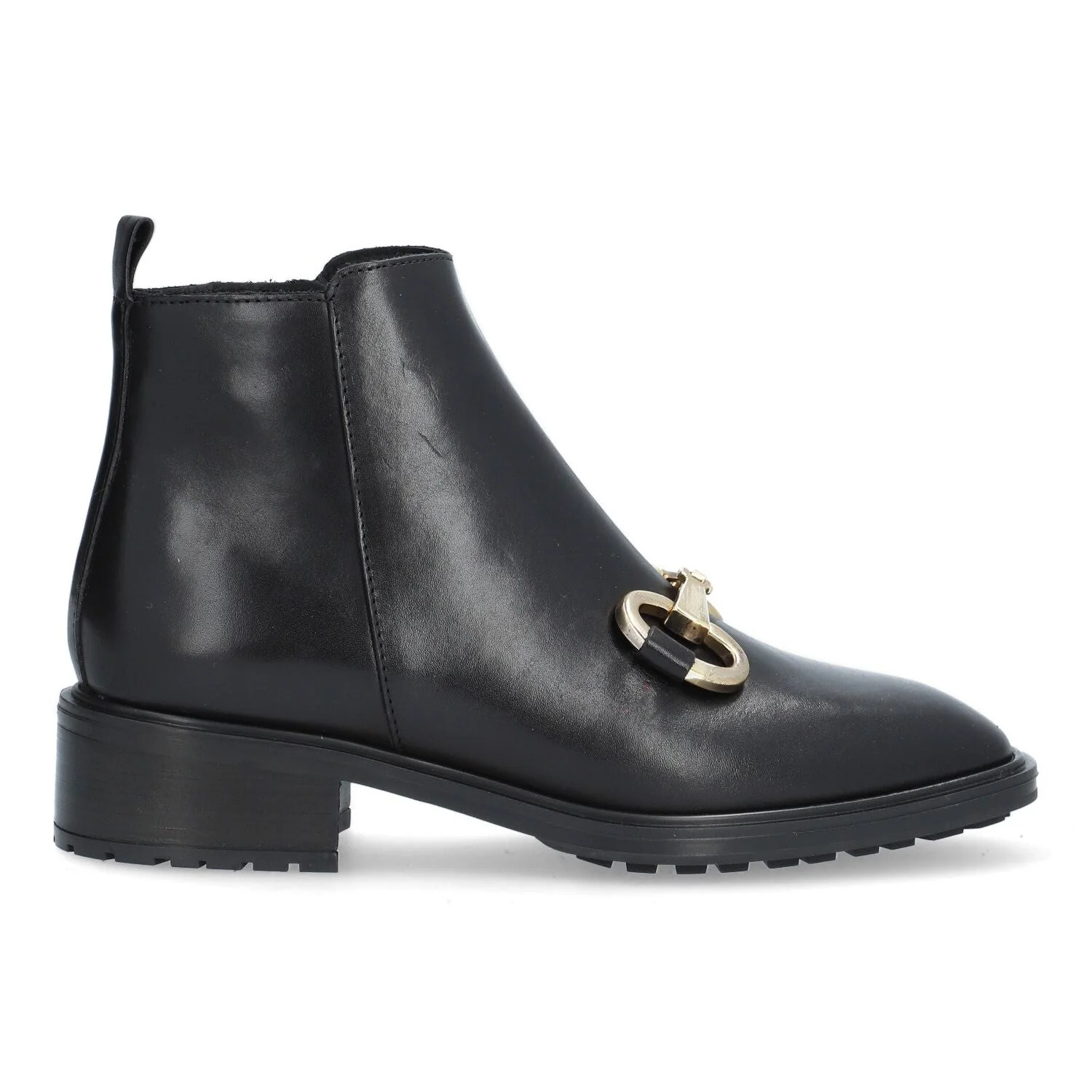 Alpe Leather Buckle Ankle Boots - Image 3