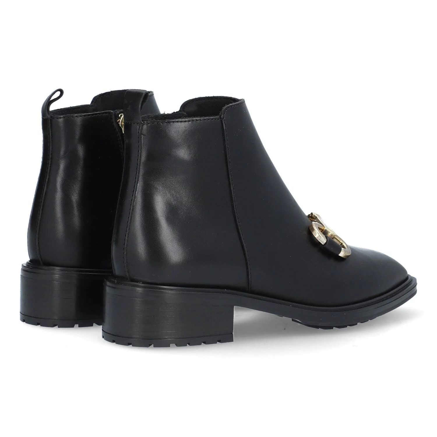 Alpe Leather Buckle Ankle Boots - Image 4