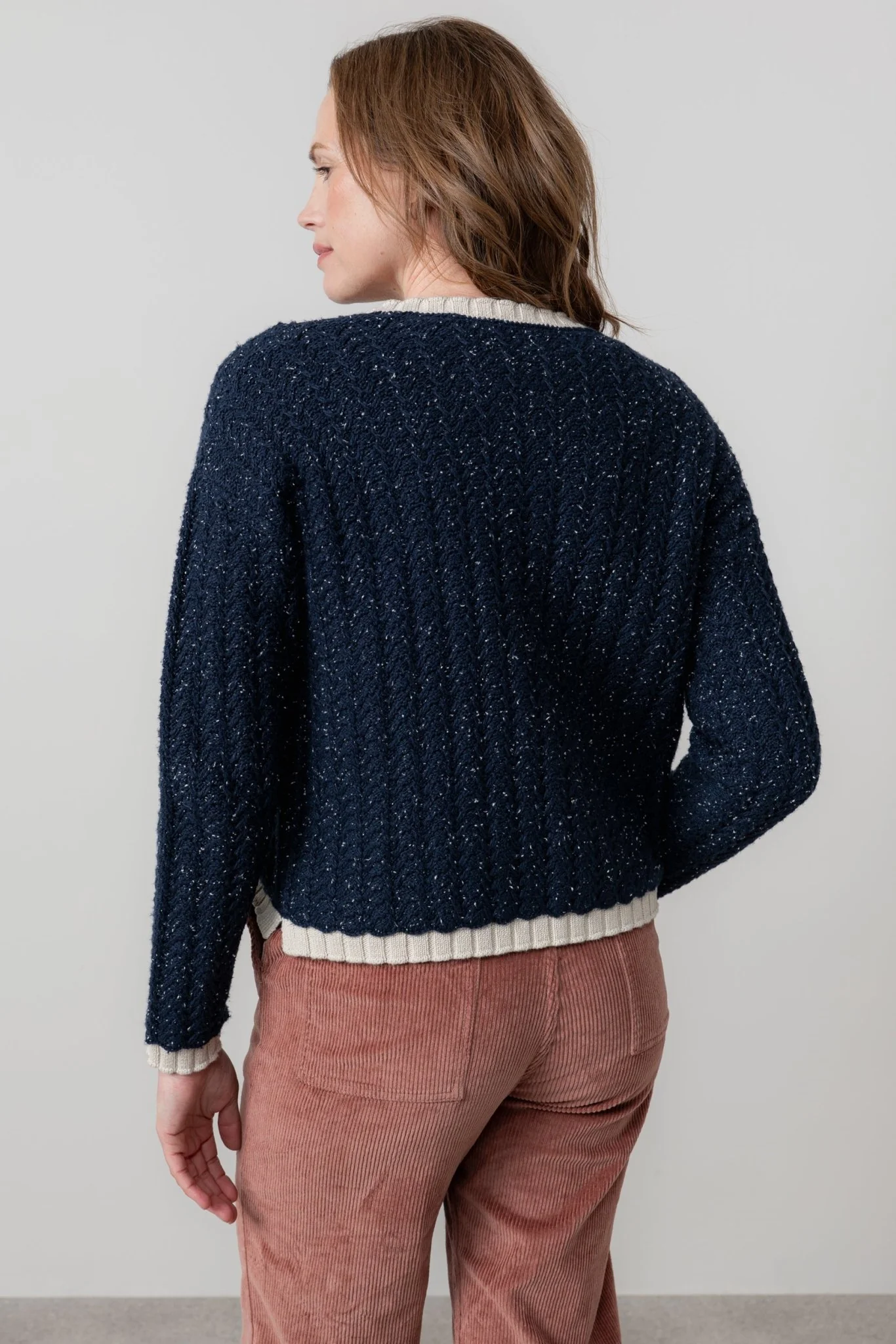 Lily And Me Adelia Cardi Fleck Knit - Image 4