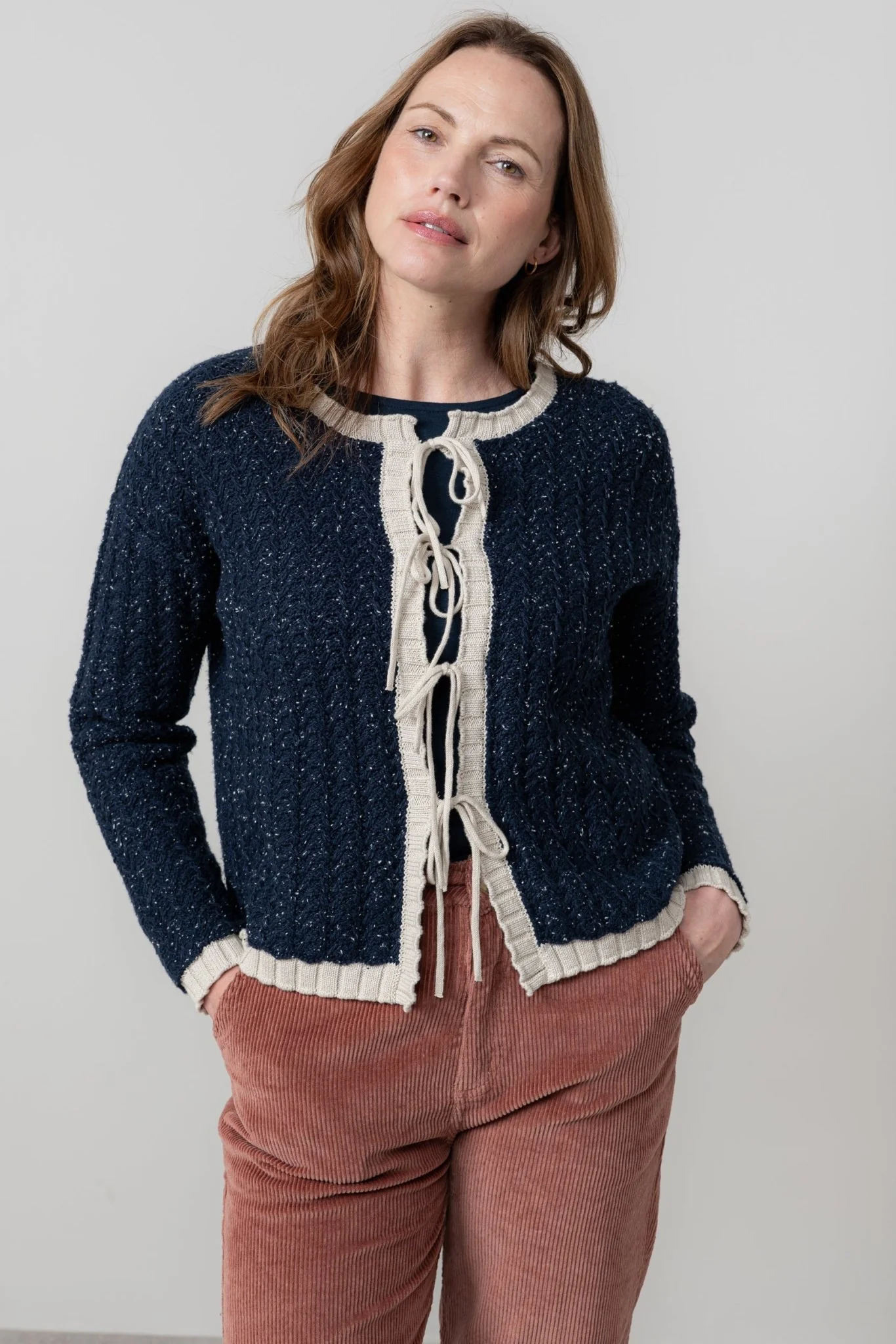 Lily And Me Adelia Cardi Fleck Knit - Image 8