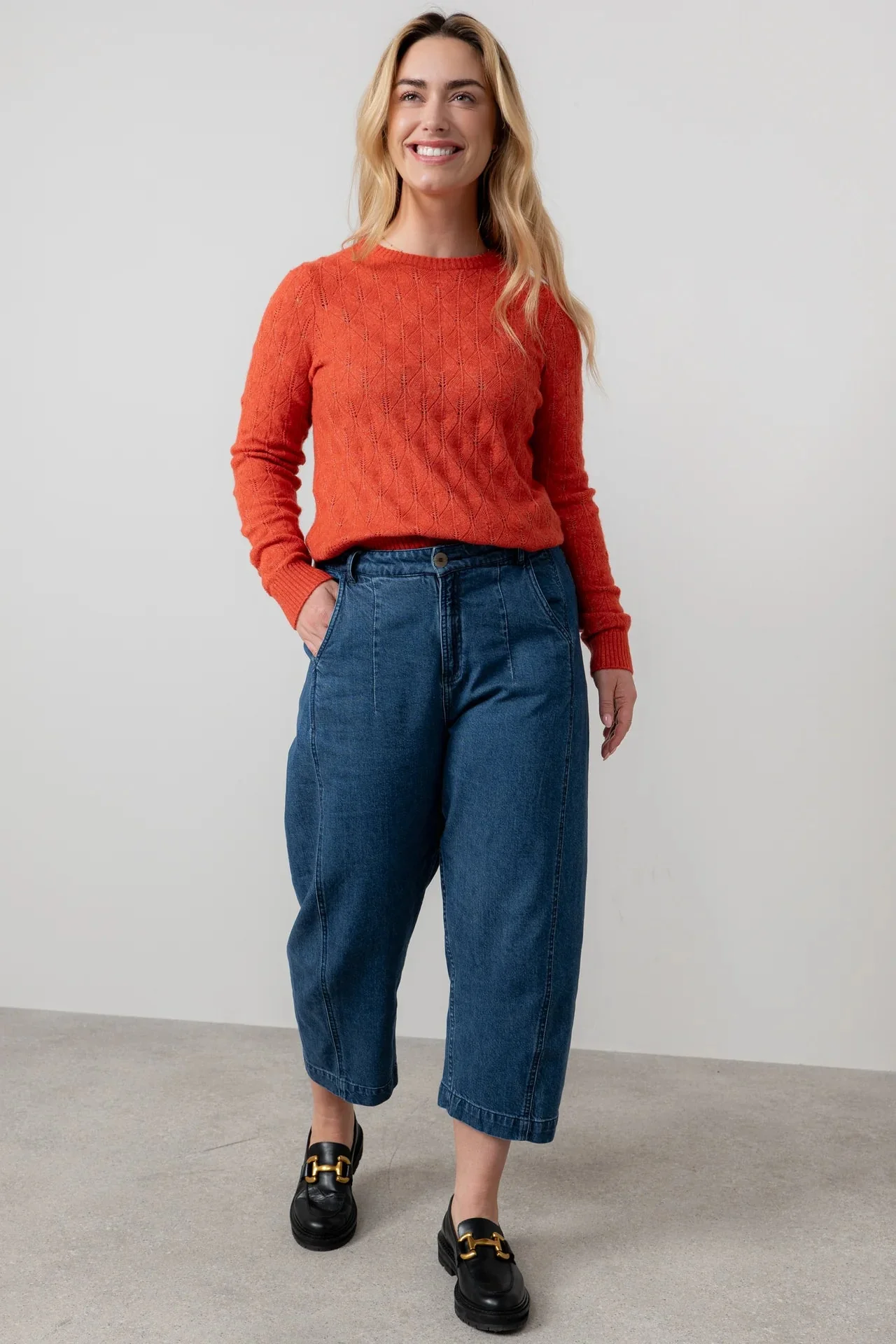 Lily And Me Haresfield Jumper Plain Red