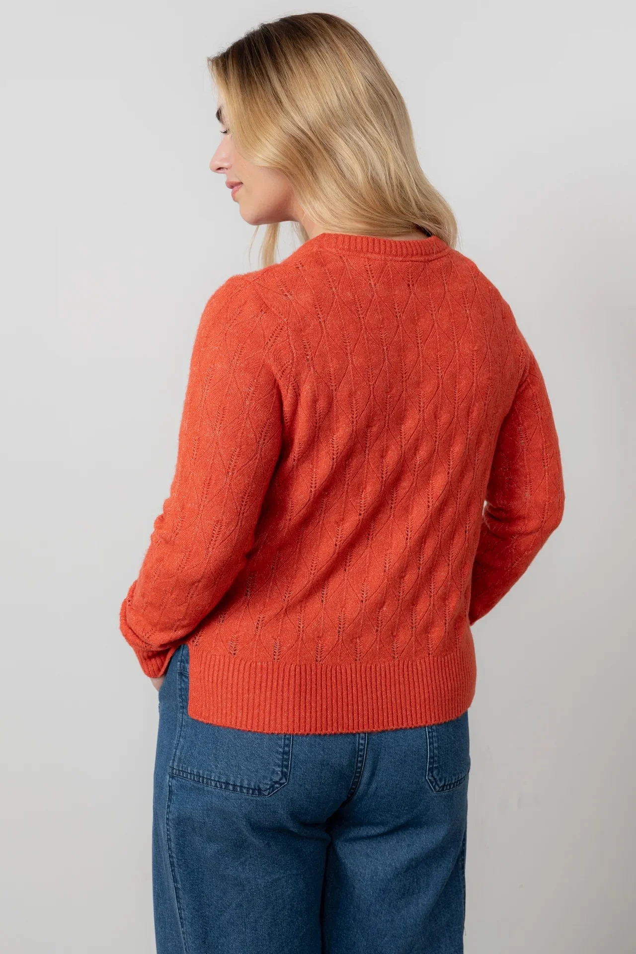 Lily And Me Haresfield Jumper Plain Red - Image 5