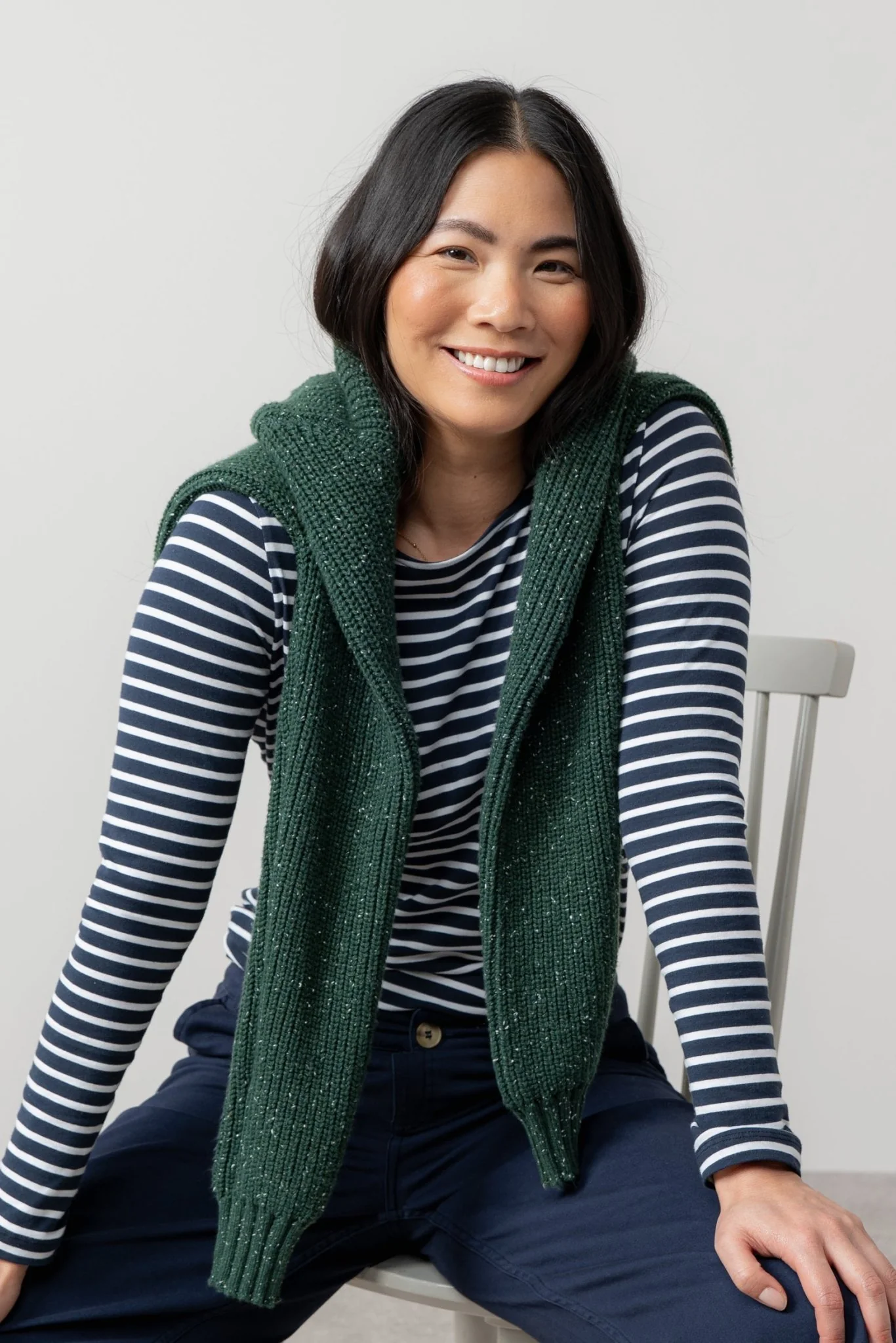 Lily And Me Monica Top Navy Stripe - Image 4