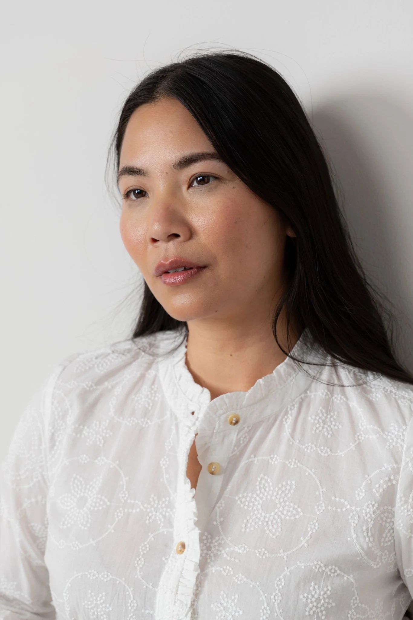 Lily And Me Rachel Frill Blouse Embroidered White - Image 6