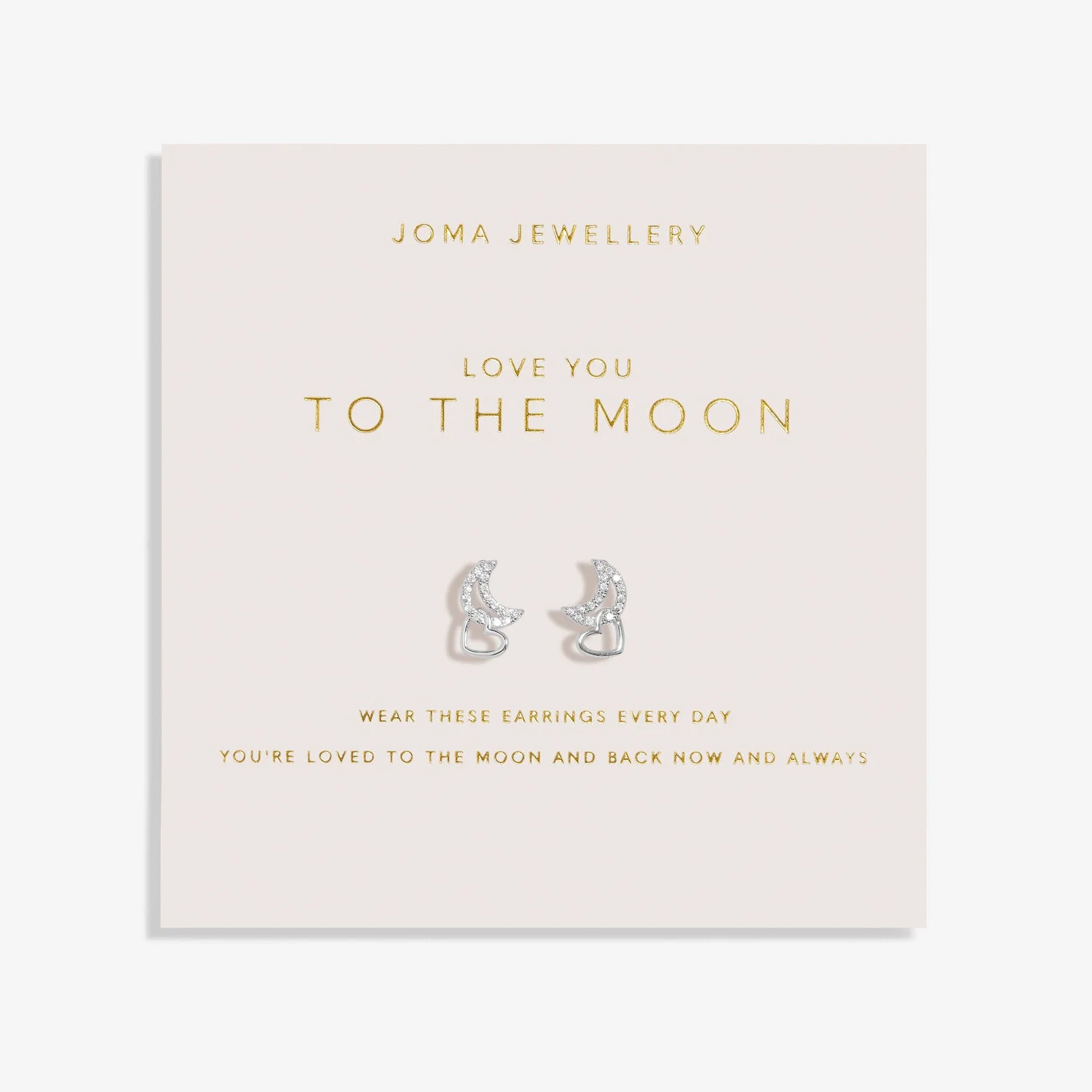 Joma Jewellery Love You To The Moon' Forever Yours Earrings