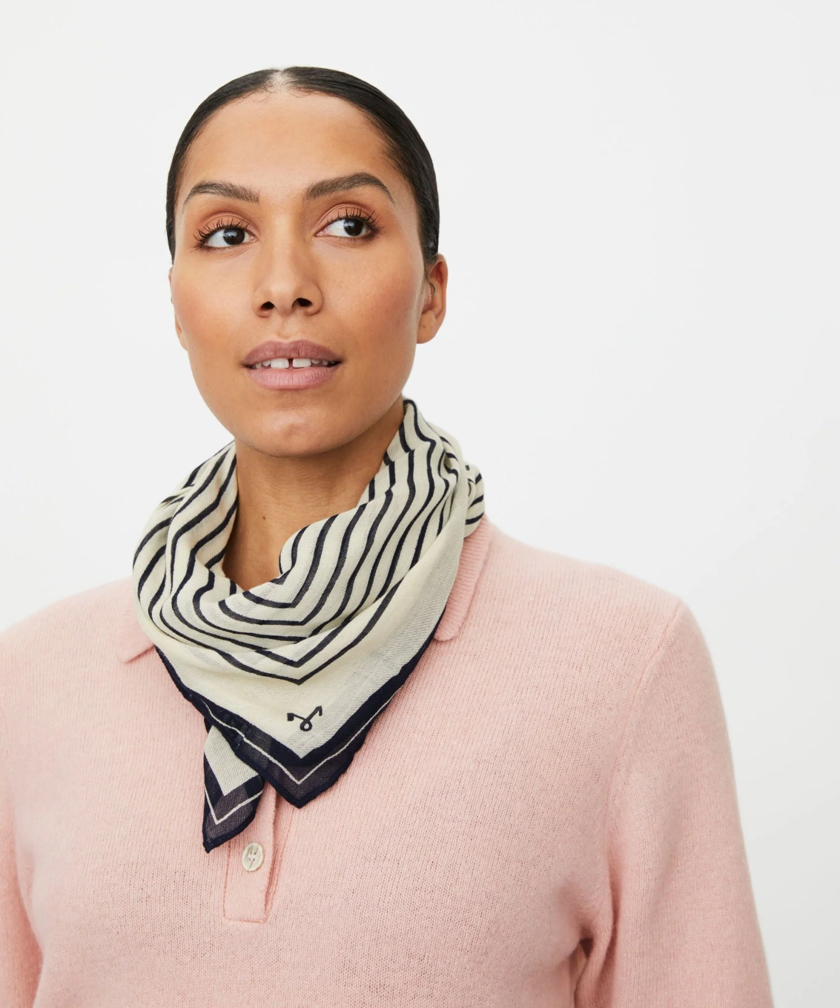 Masai MAAlissea Navy Stripe Neck Scarf