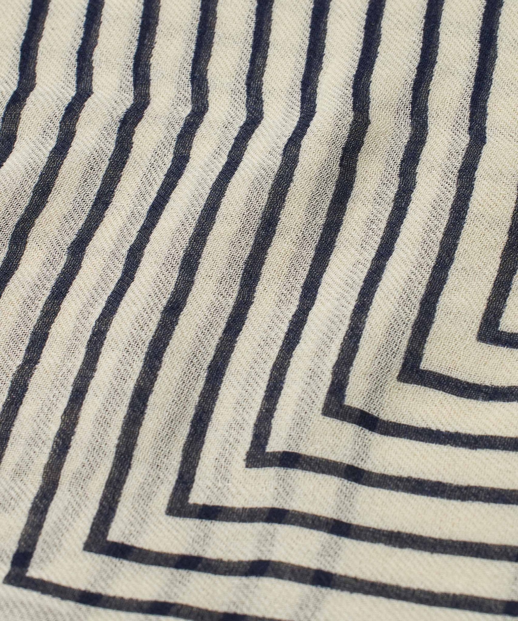 Masai MAAlissea Navy Stripe Neck Scarf - Image 6