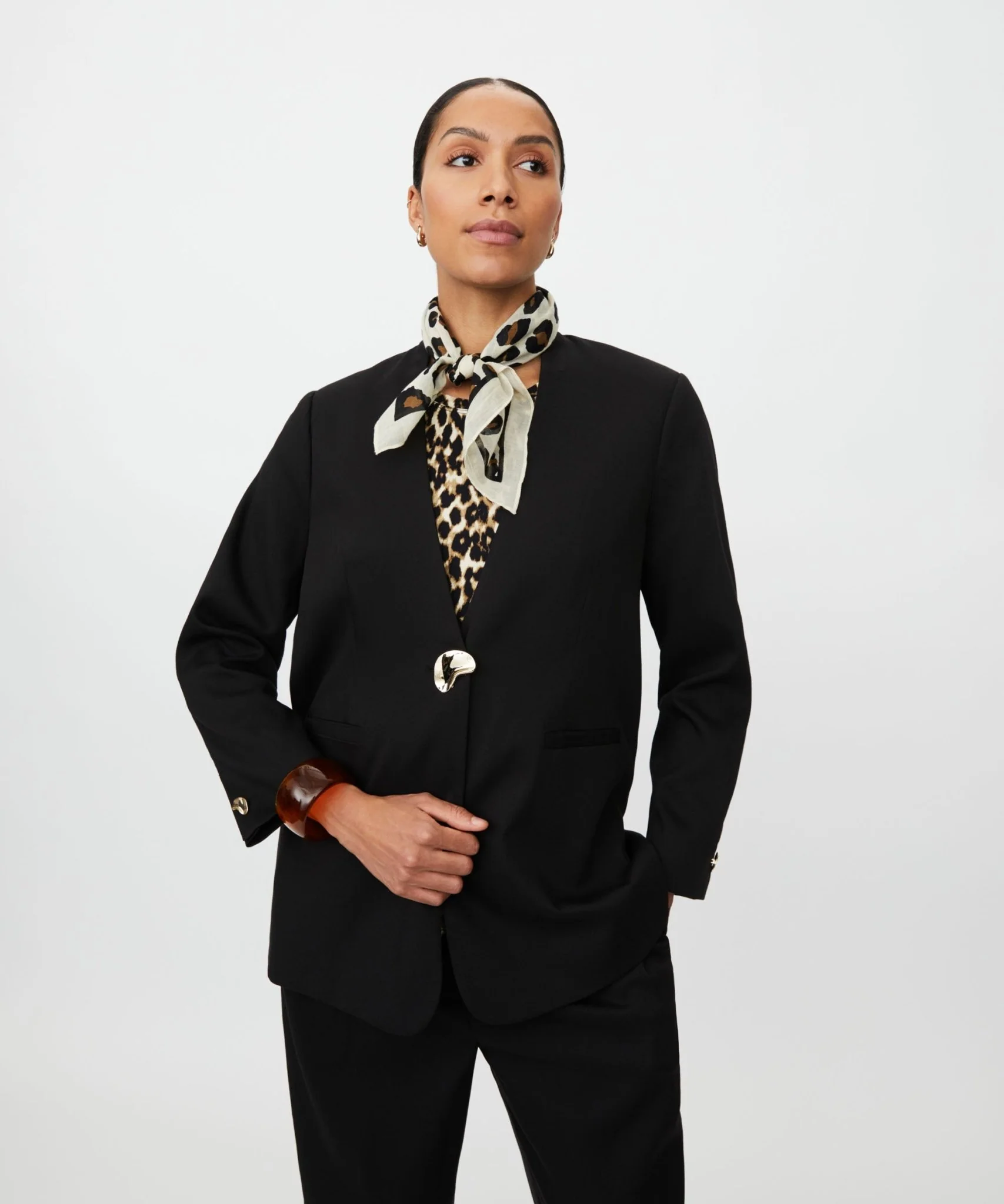Masai MAAlvienne Leopard Print Neck Scarf - Image 2