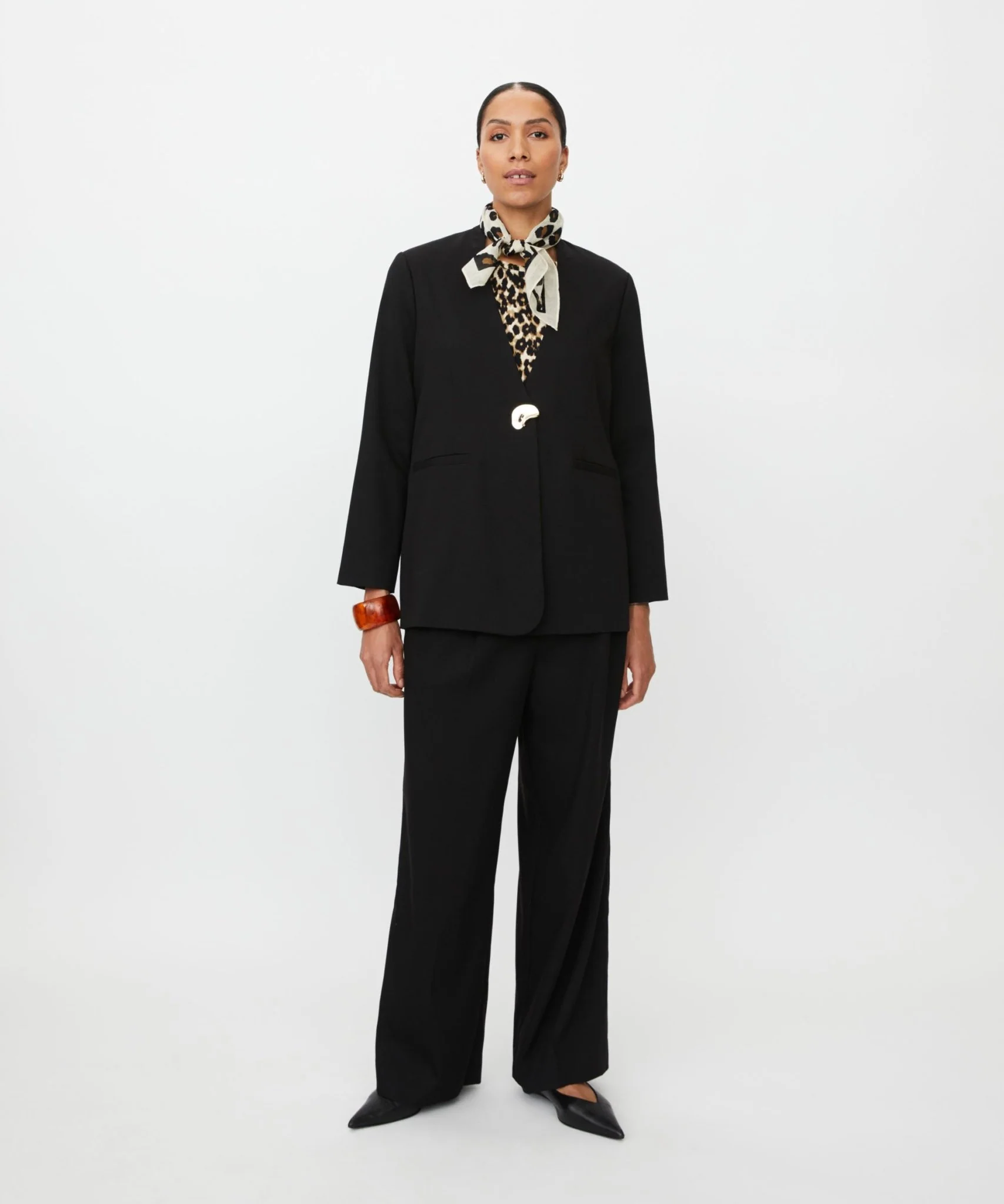 Masai MAAlvienne Leopard Print Neck Scarf - Image 3