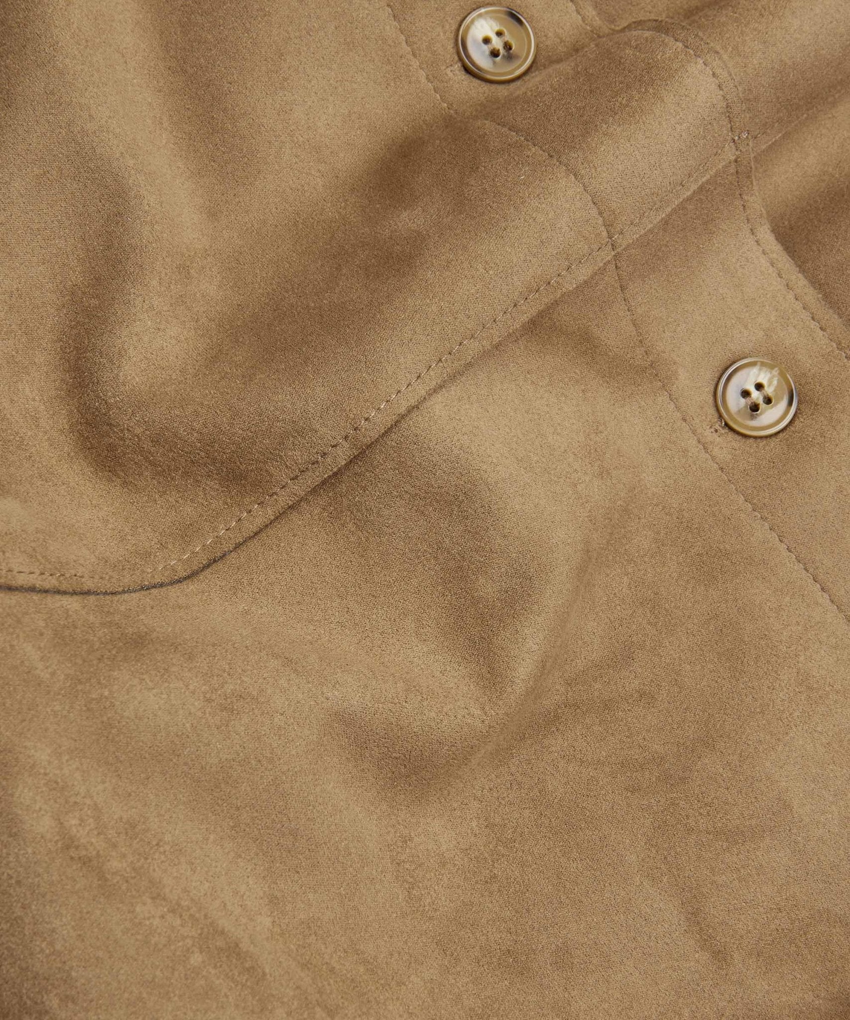 Masai MAIvethra Brown Faux Suede Shirt - Image 5