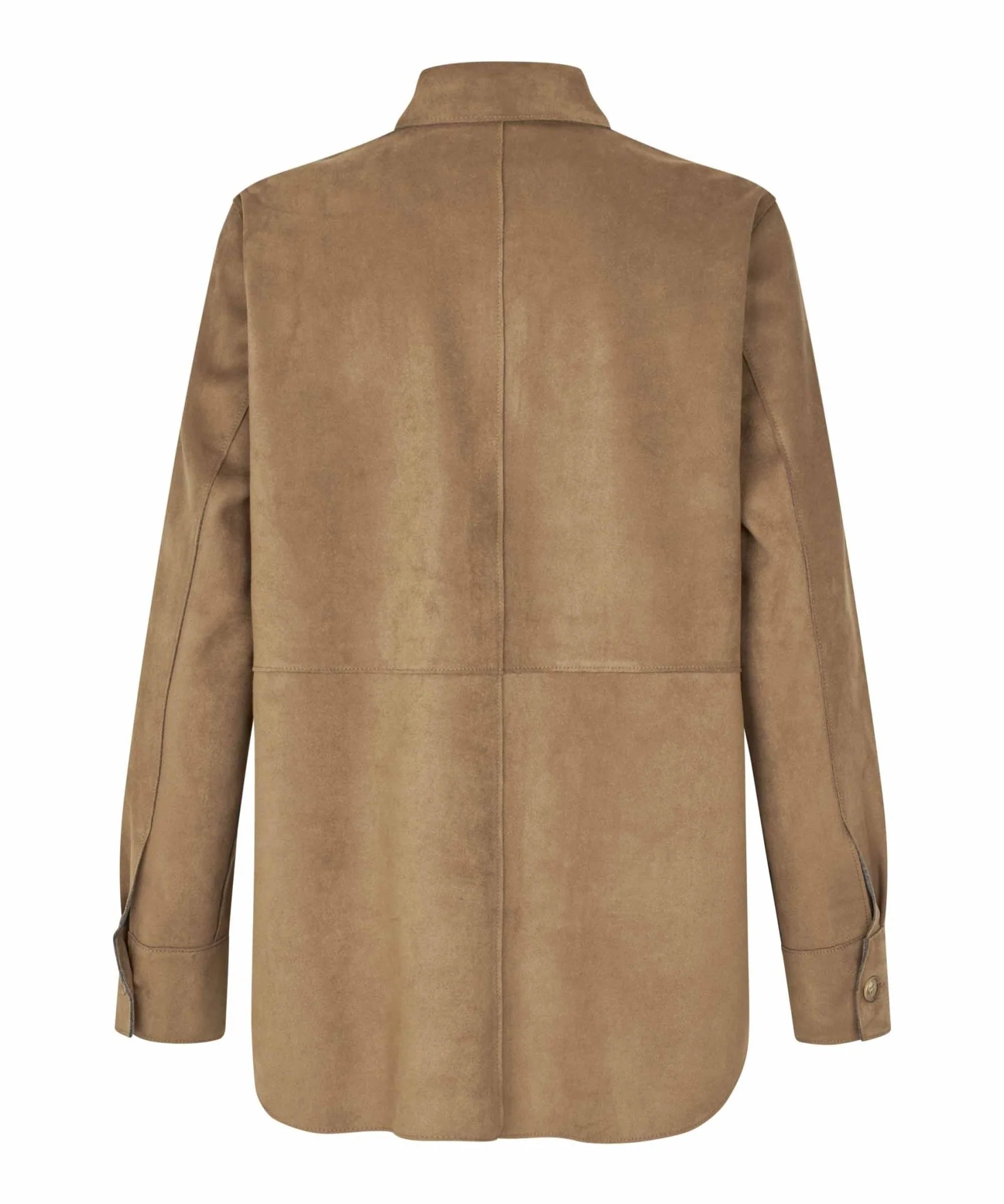 Masai MAIvethra Brown Faux Suede Shirt - Image 7