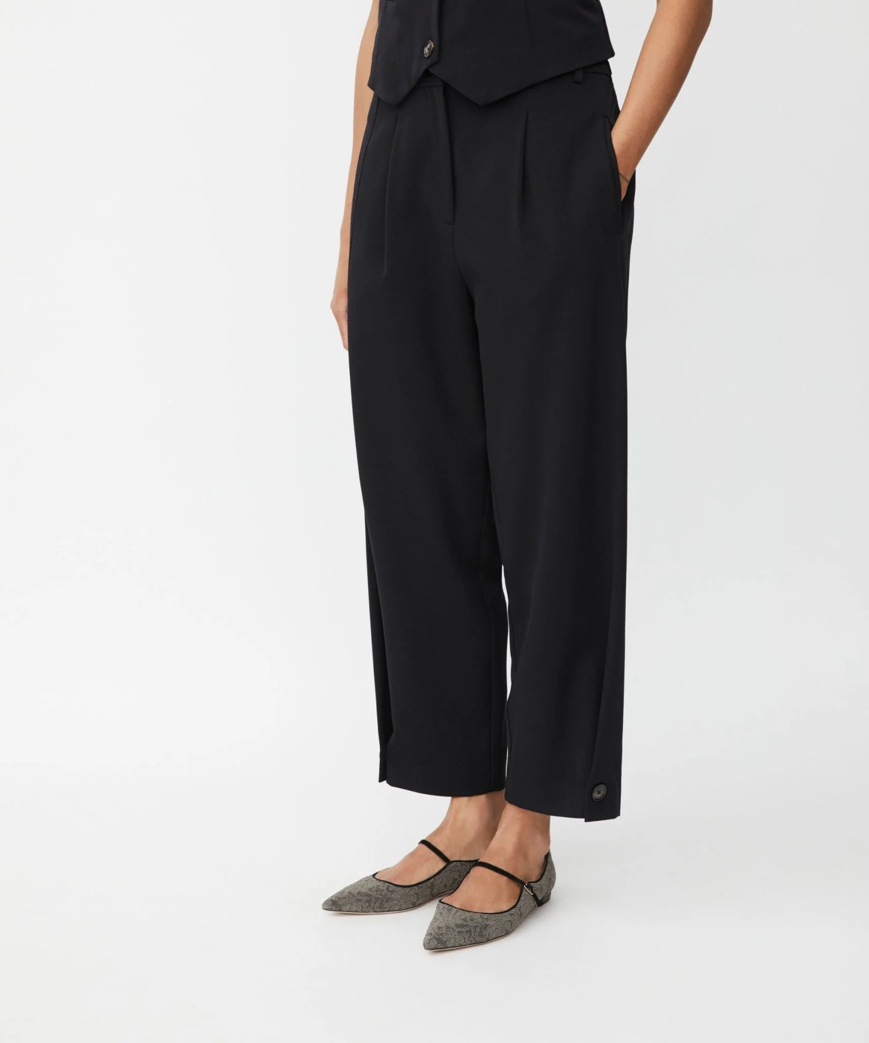 Masai MaPunna Regular Trousers Black - Image 8