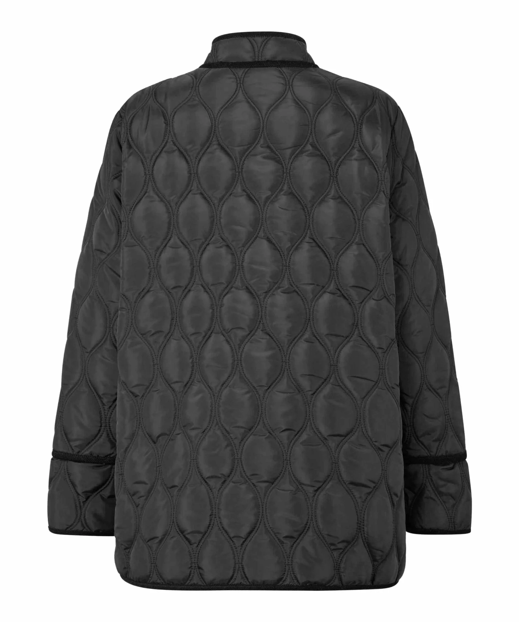 Masai MaTessani Loose Quilted Jacket Black - Image 3