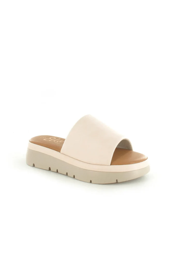 Ella Shoes Maya Strap Slide Wedge Sandal - Image 3