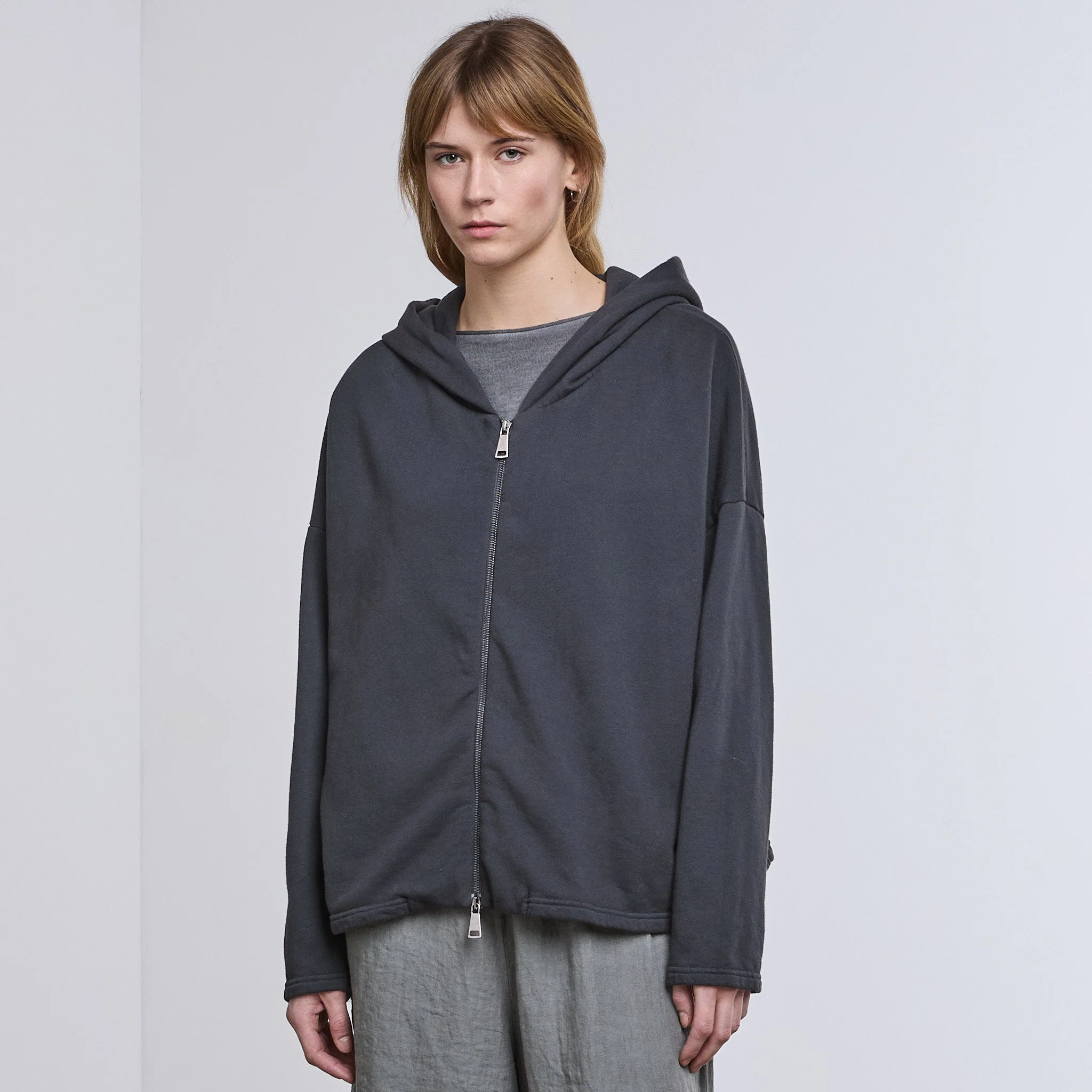 Modula Zip Hoodie Carbonne