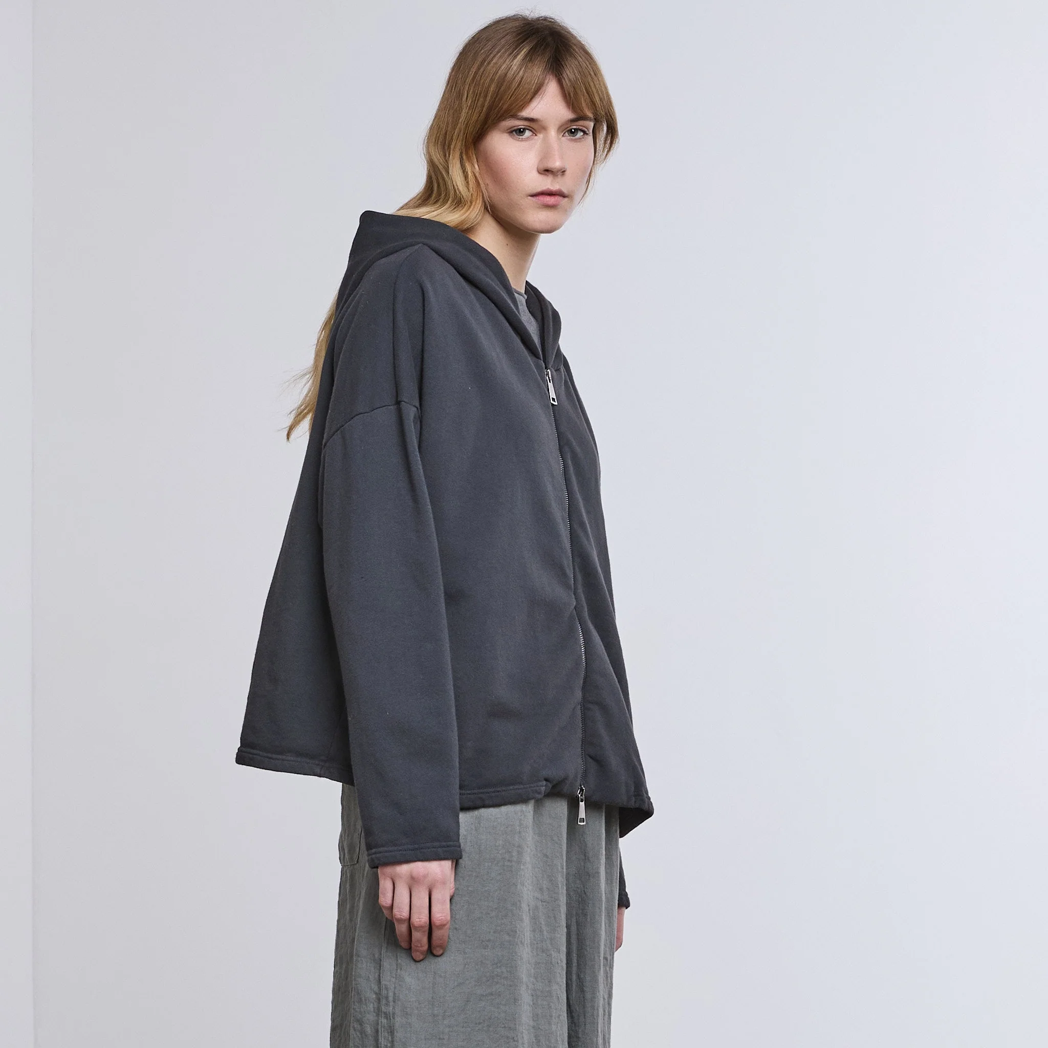 Modula Zip Hoodie Carbonne - Image 2