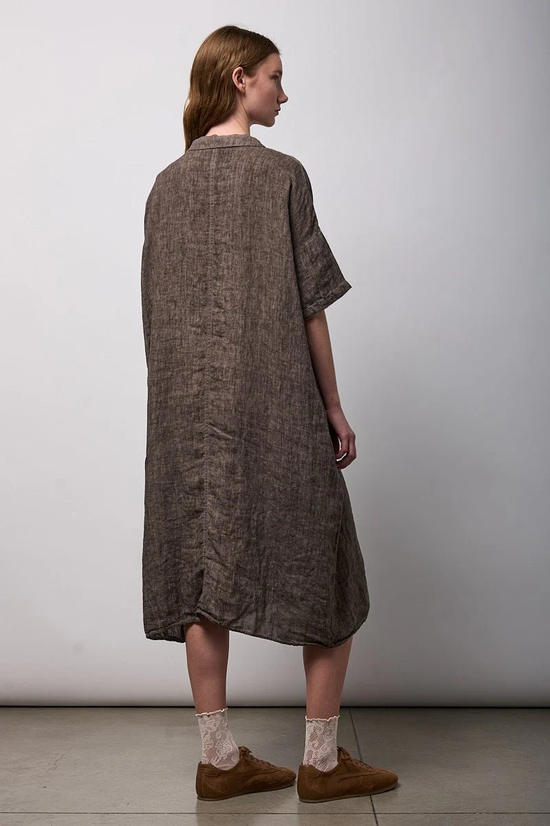 Neirami Maxi Shirt Dress Cacao - Image 3