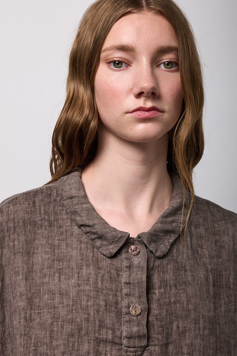 Neirami Maxi Shirt Dress Cacao - Image 4