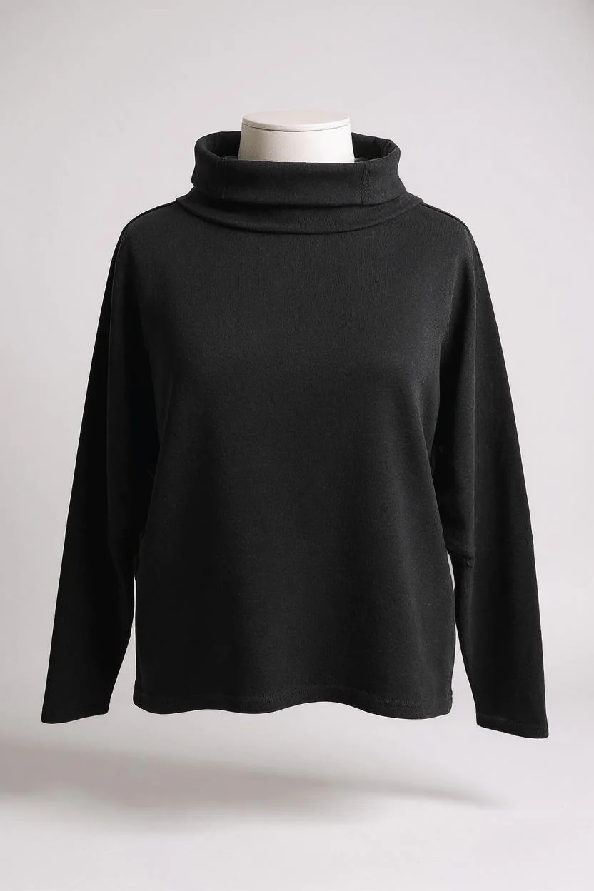 Neirami Ring Collar Loose Sweater - Image 6