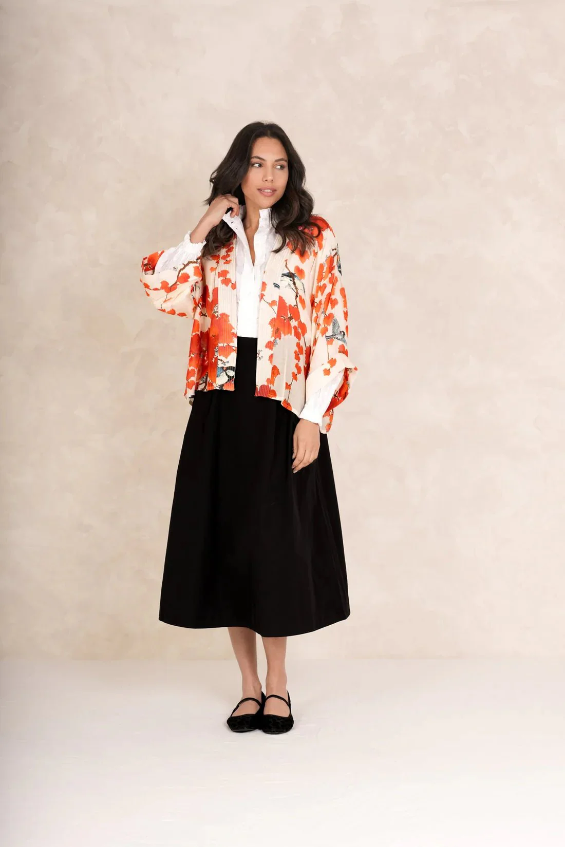 One Hundred Stars Acer Red Kimono - Image 2