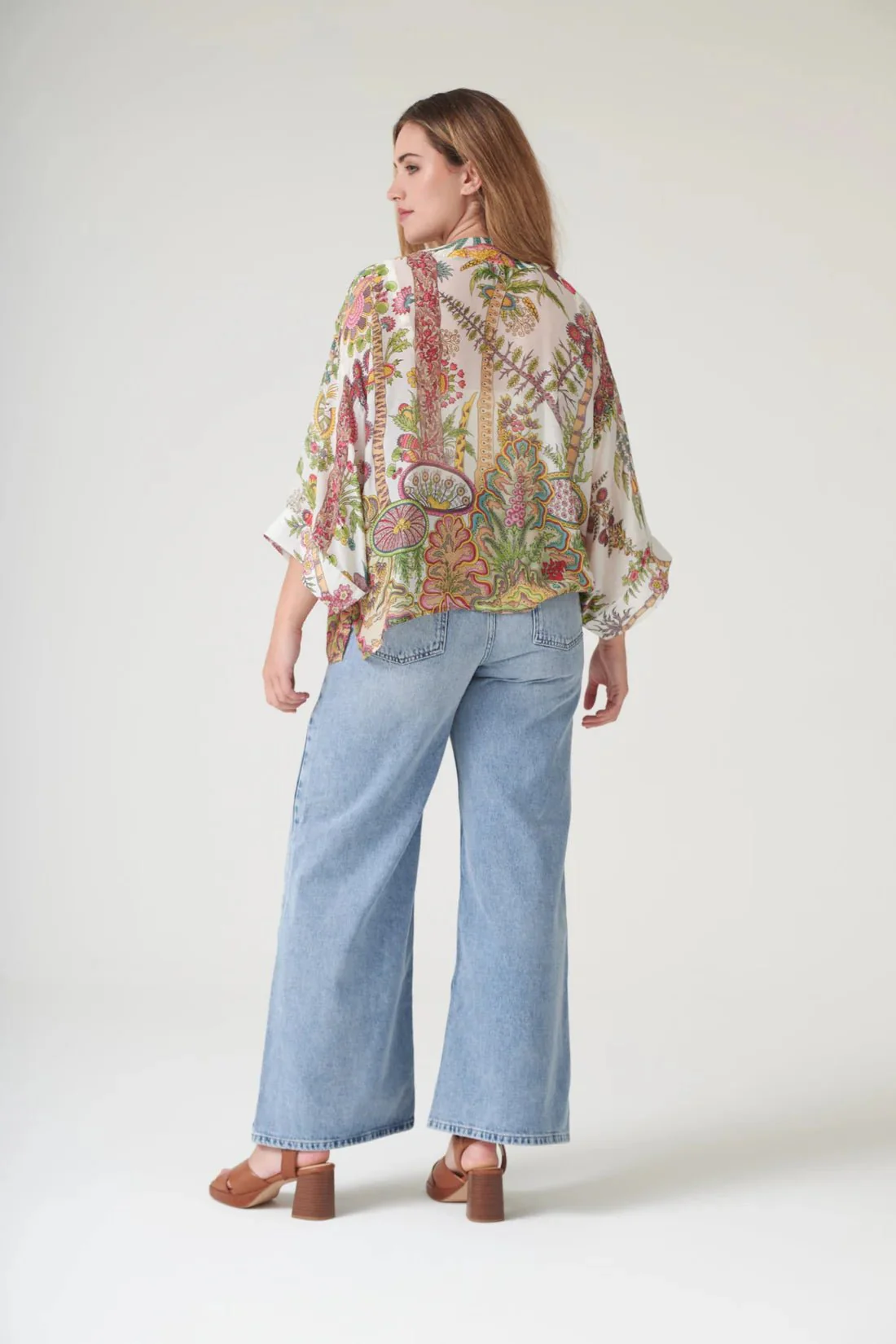 One Hundred Stars Boho Garden Ecru Kimono - Image 8