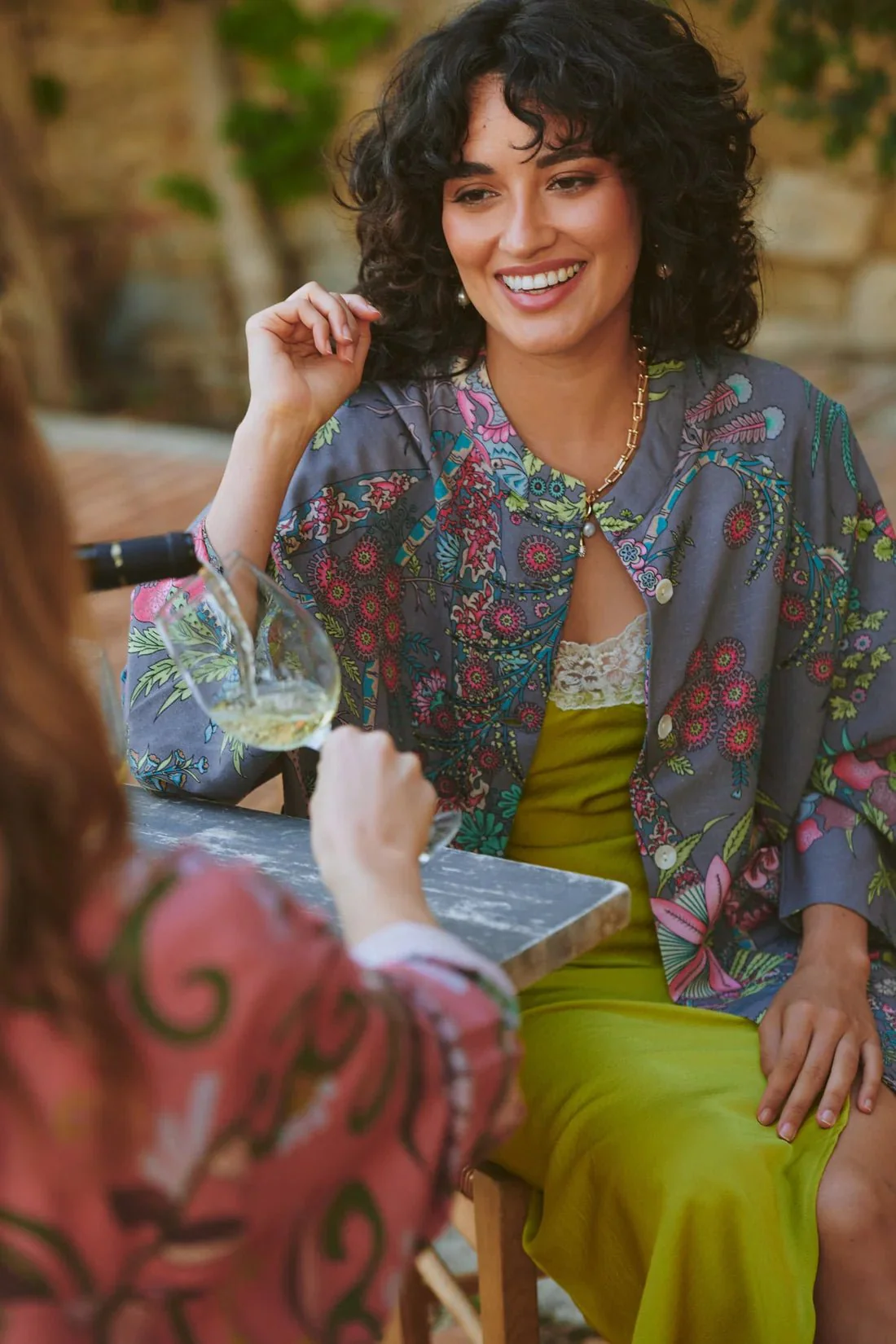 One Hundred Stars Boho Garden Grey Summer Jacket - Image 5