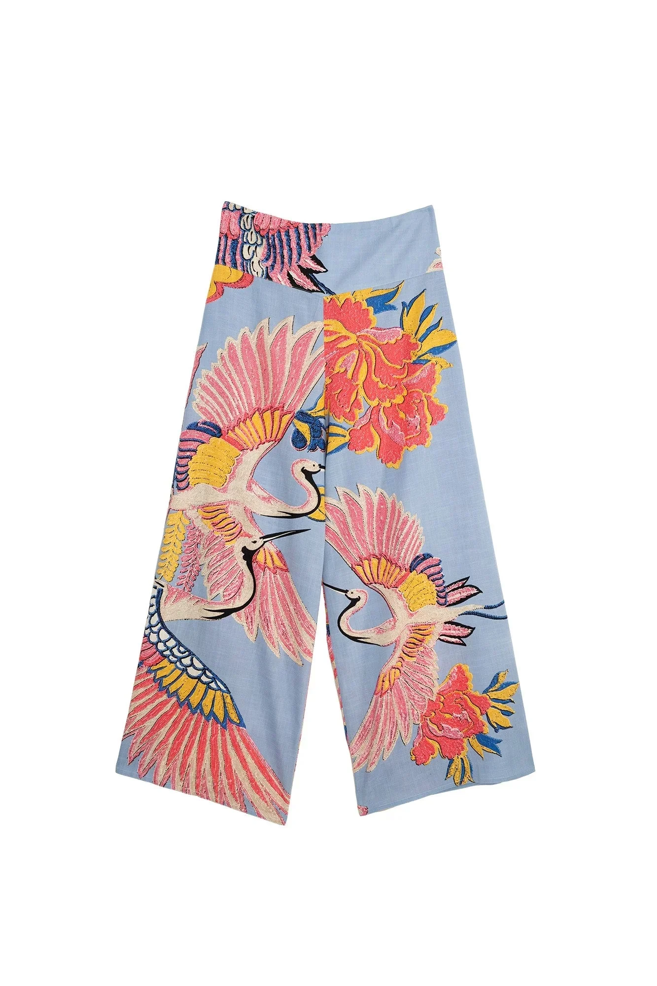 One Hundred Stars Crane Periwinkle Palazzo Pants - Image 8