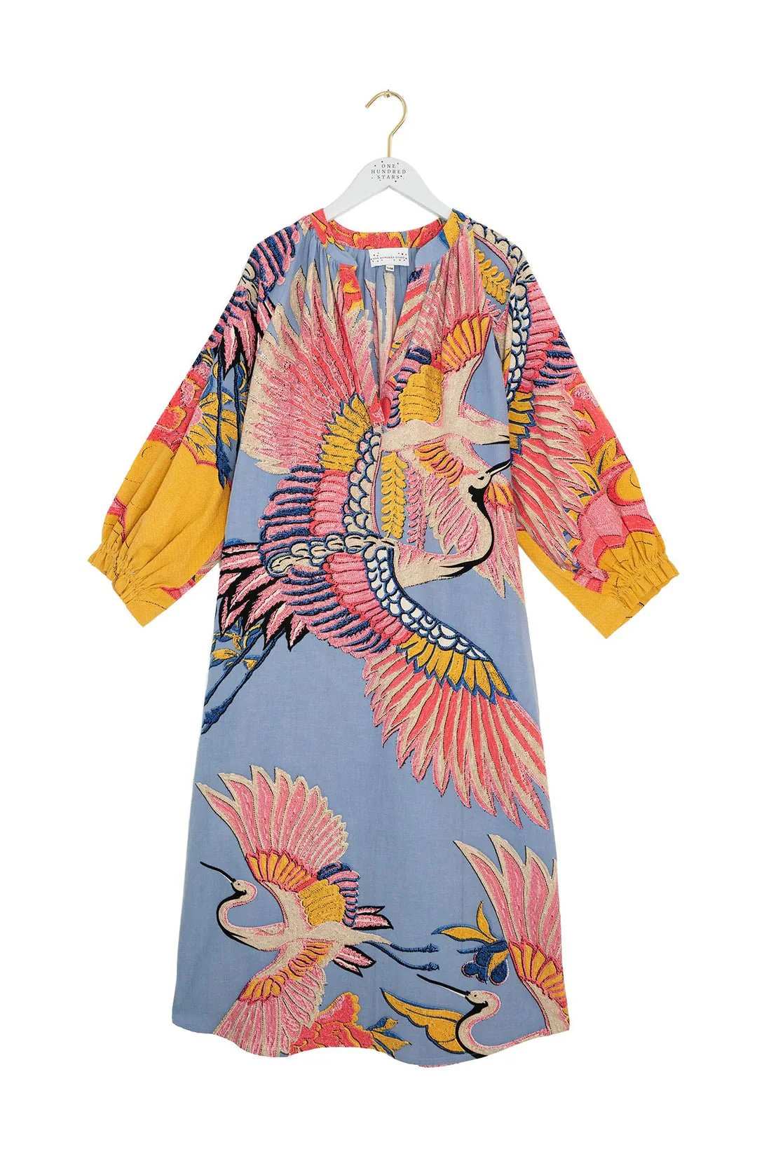 One Hundred Stars Crane Periwinkle Raglan Dress - Image 10