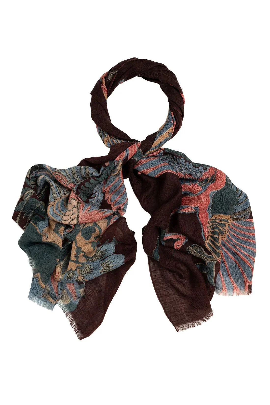 One Hundred Stars Crane Wool Scarf - Image 10