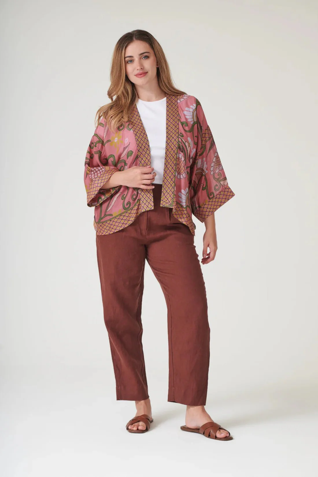One Hundred Stars Giant Kantha Dusk Kimono - Image 5