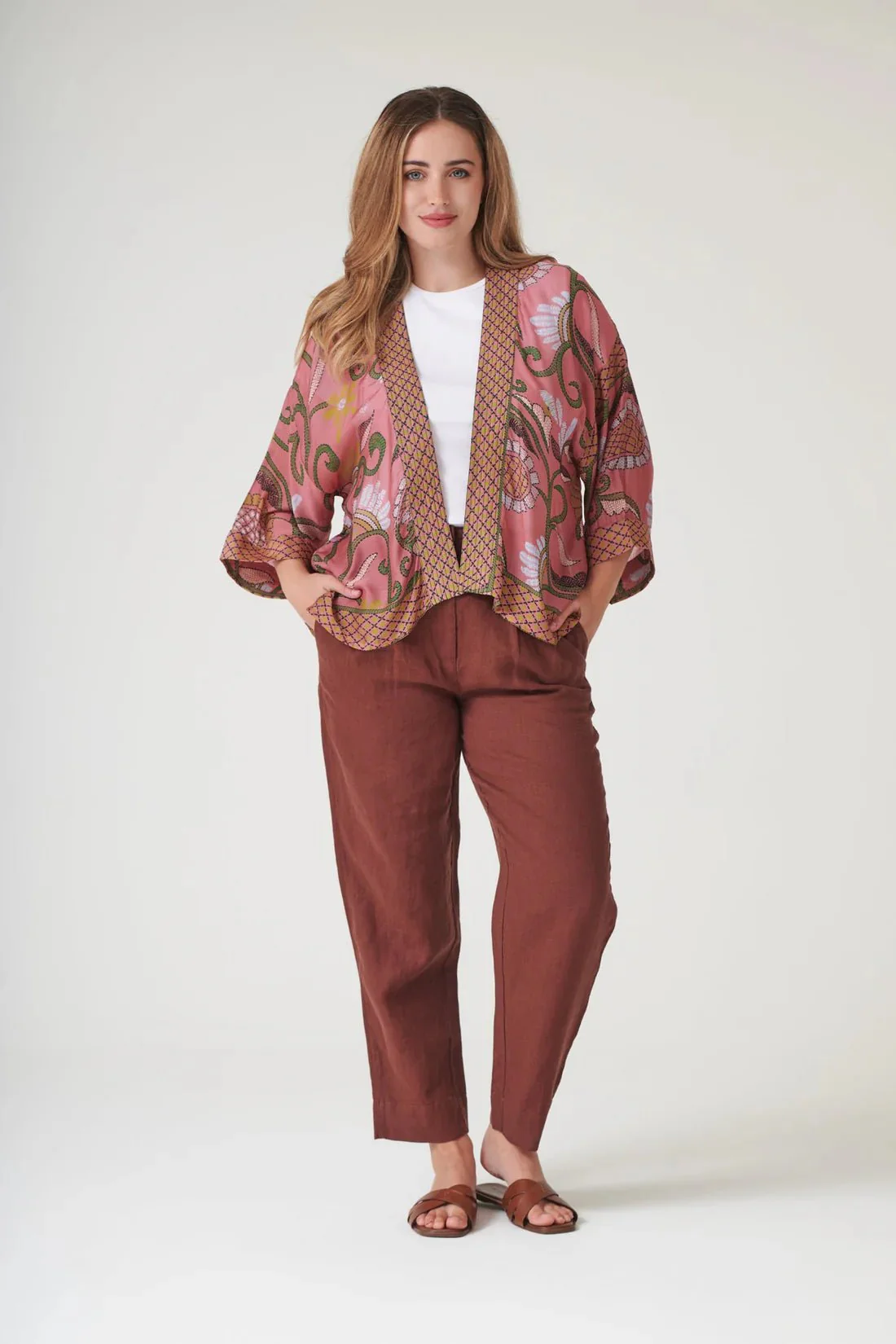 One Hundred Stars Giant Kantha Dusk Kimono - Image 6