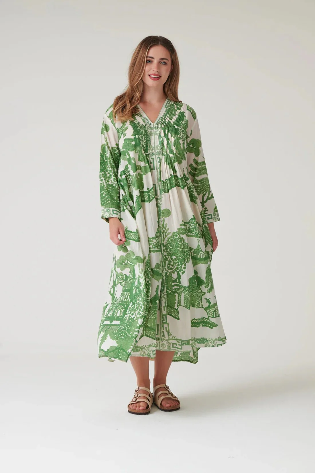 One Hundred Stars Giant Willow Green Pinch Pleat - Image 5