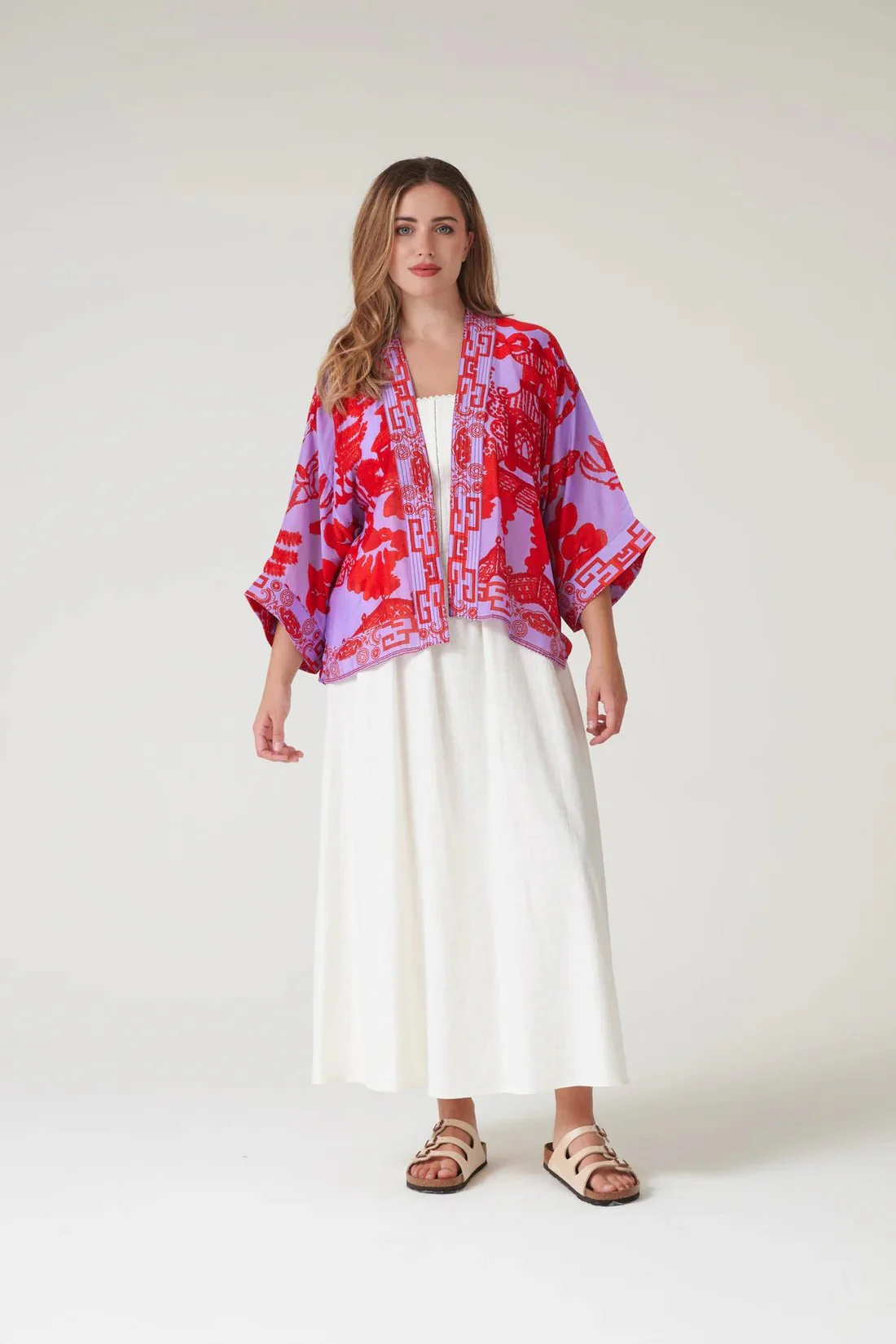 One Hundred Stars Giant Willow Violet Kimono - Image 6