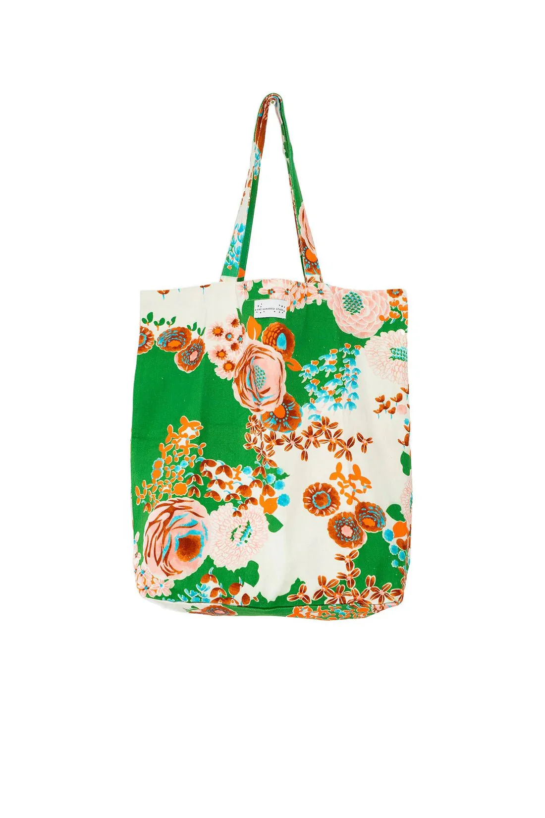 One Hundred Stars Kitsch Bouquet Green Canvas Bag - Image 2