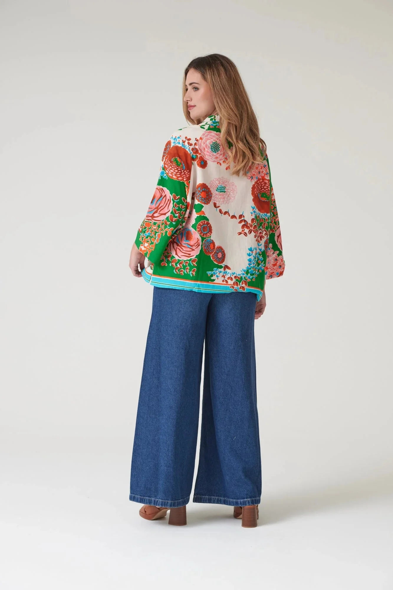 One Hundred Stars Kitsch Bouquet Green Summer Jacket - Image 6