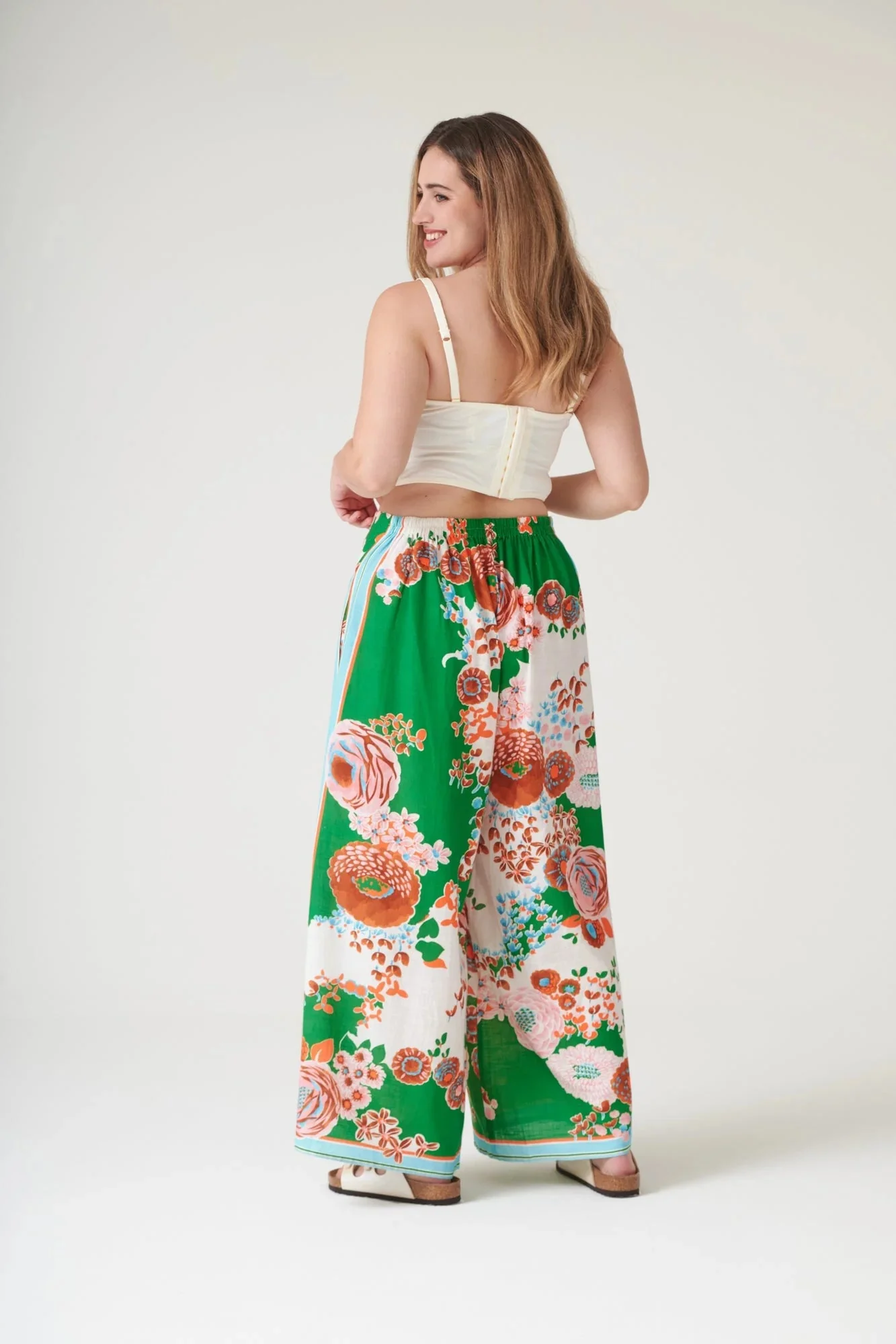 One Hundred Stars Kitsch Bouquet Palazzo Pants - Image 3