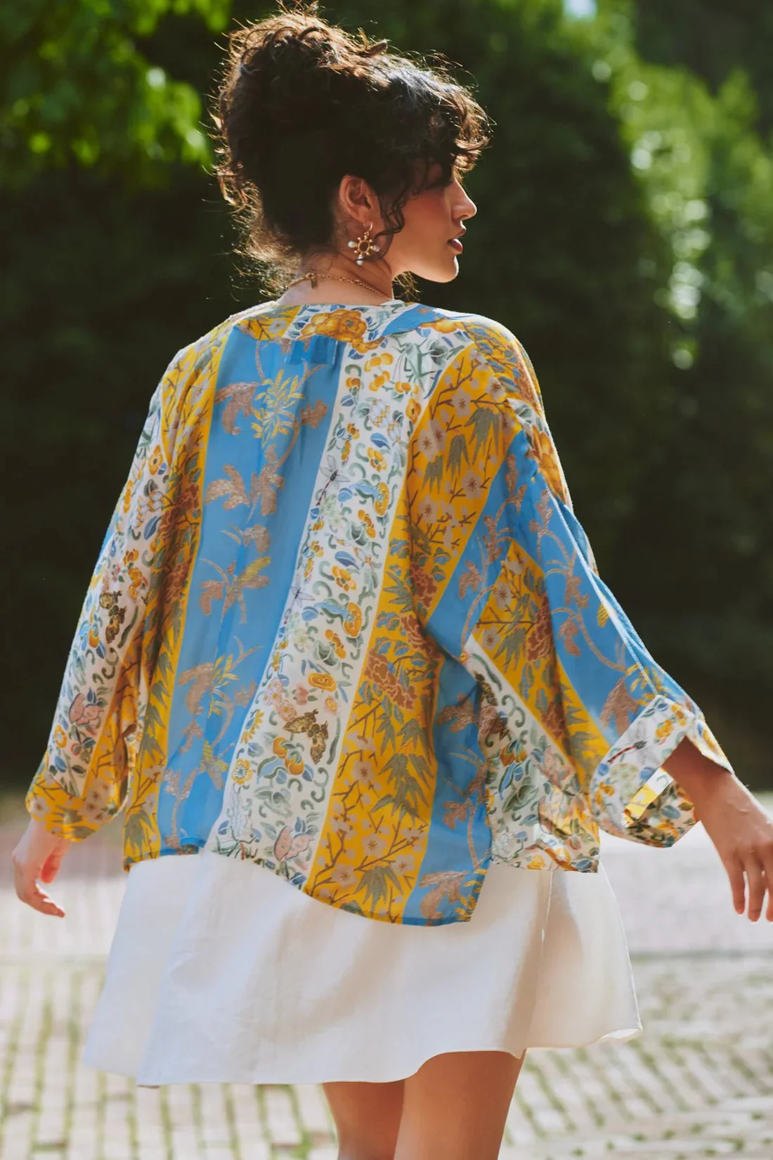 One Hundred Stars Ribbons Gold Kimono - Image 5