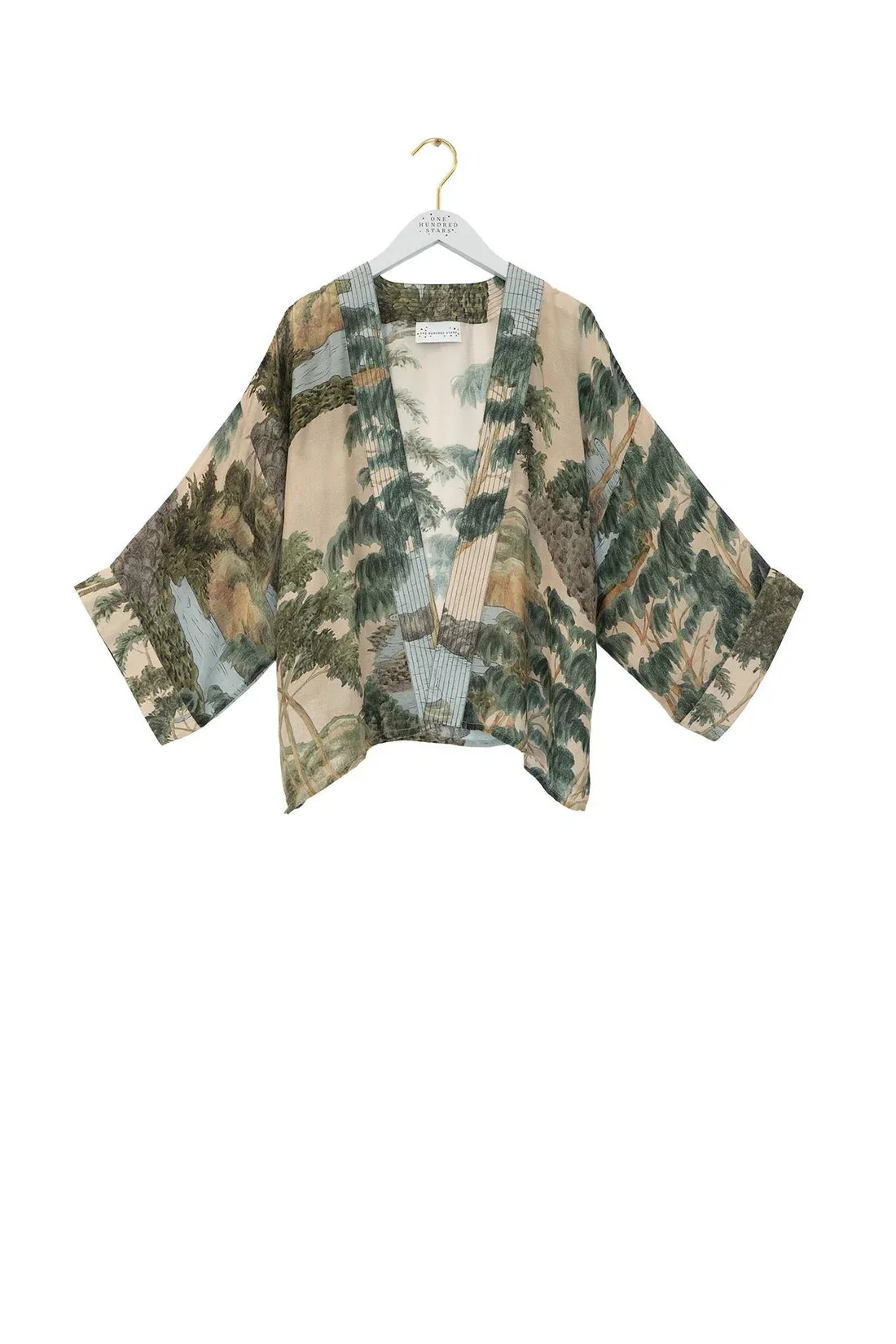 One Hundred Stars Rivers And Trees Natural Kimono - Image 6