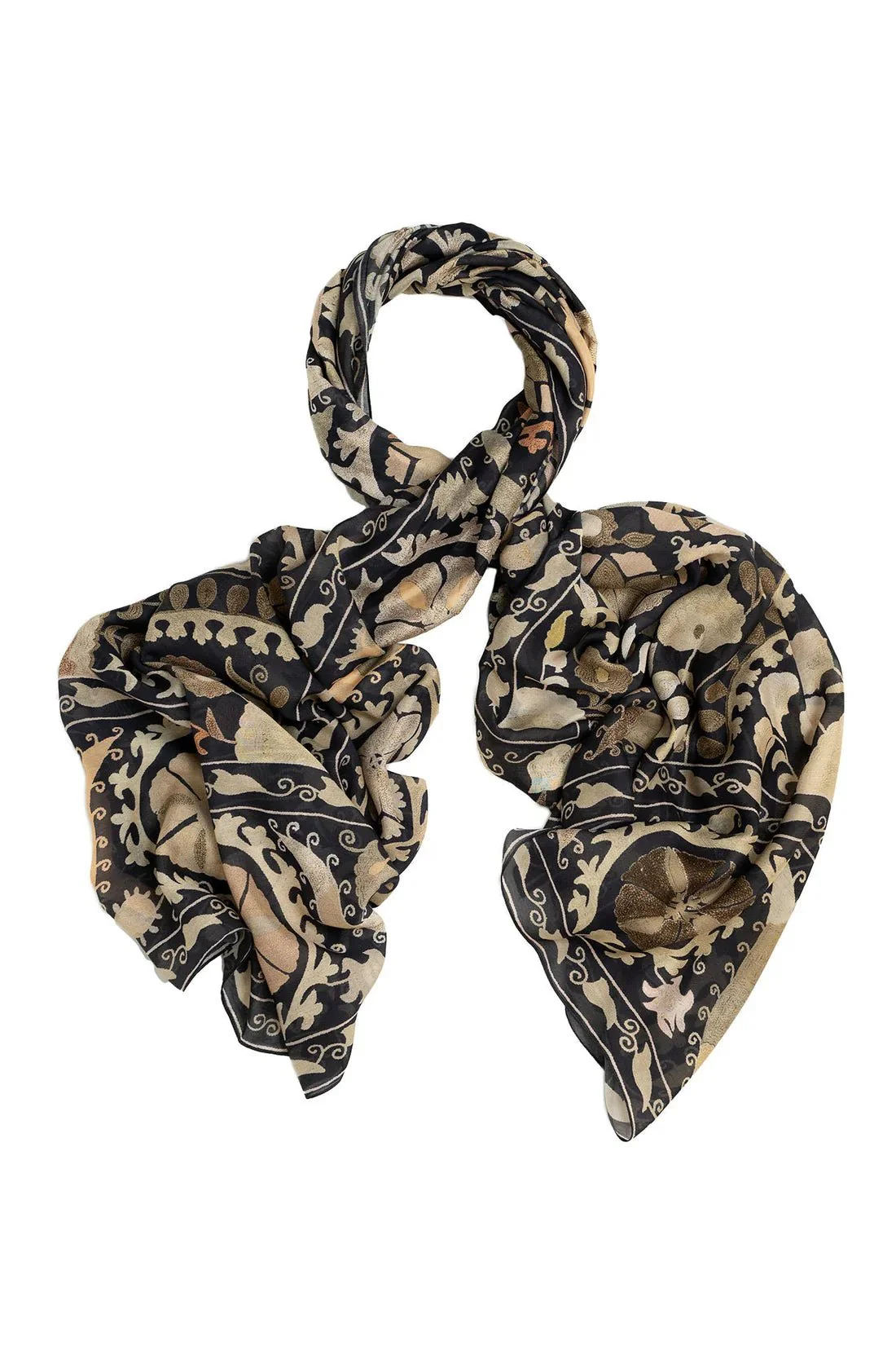 One Hundred Stars Scarf Susani Charcoal - Image 4