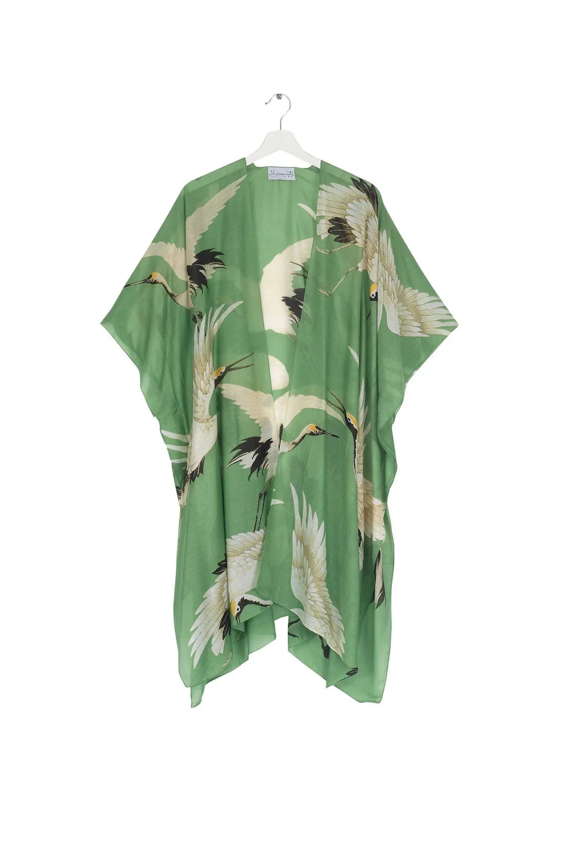 One Hundred Stars Stork Pea Green Throwover - Image 4