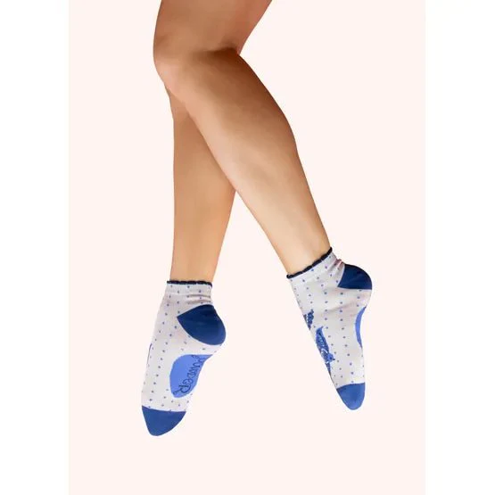 Powder Bamboo Mix Trainer Socks - Image 2