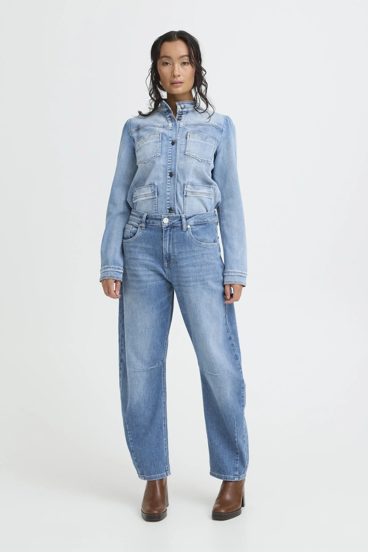 Pulz Jeans PZANNI High Waist Jeans Barrel Leg - Image 4