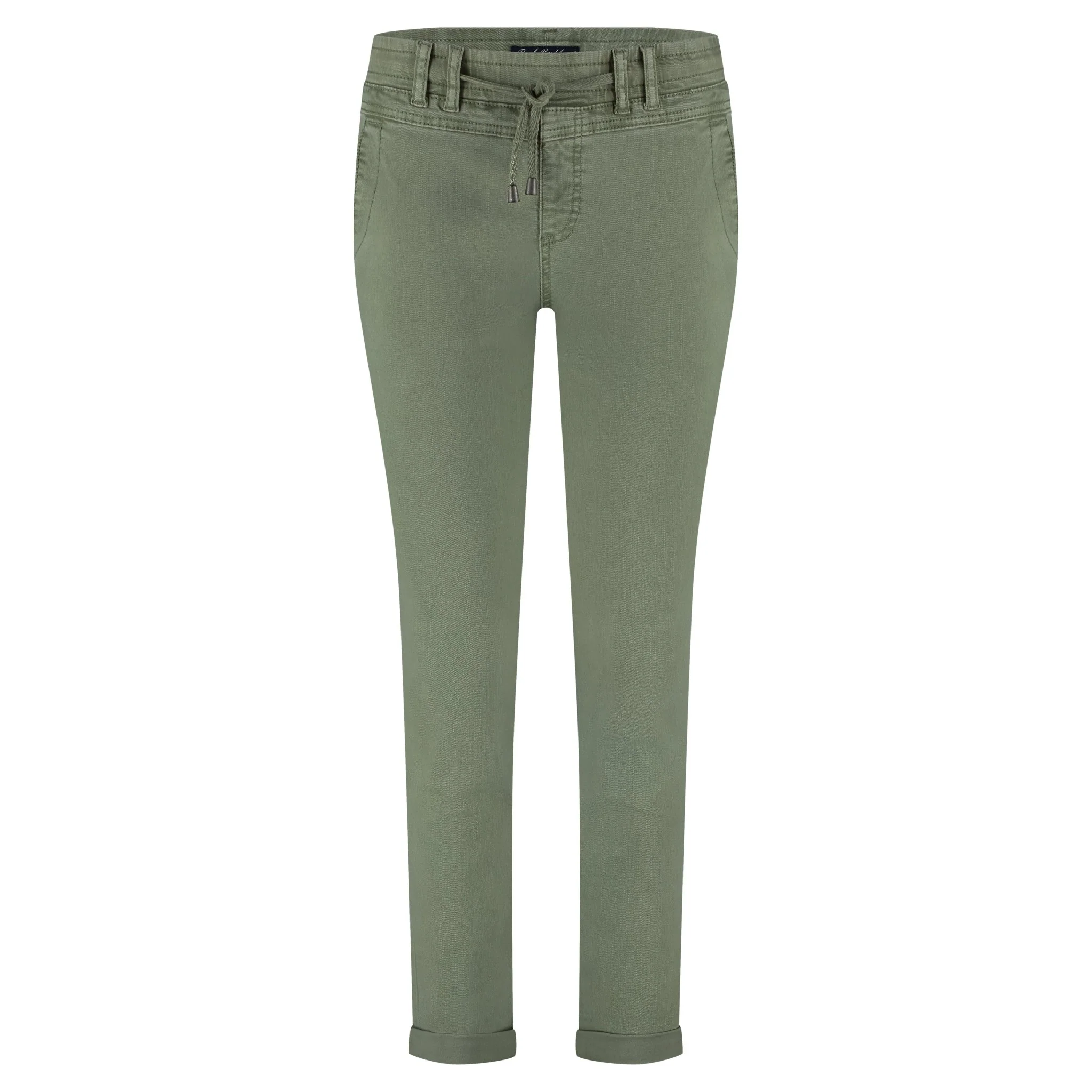 Red Button Tessy Crop Twill Trouser - Image 11